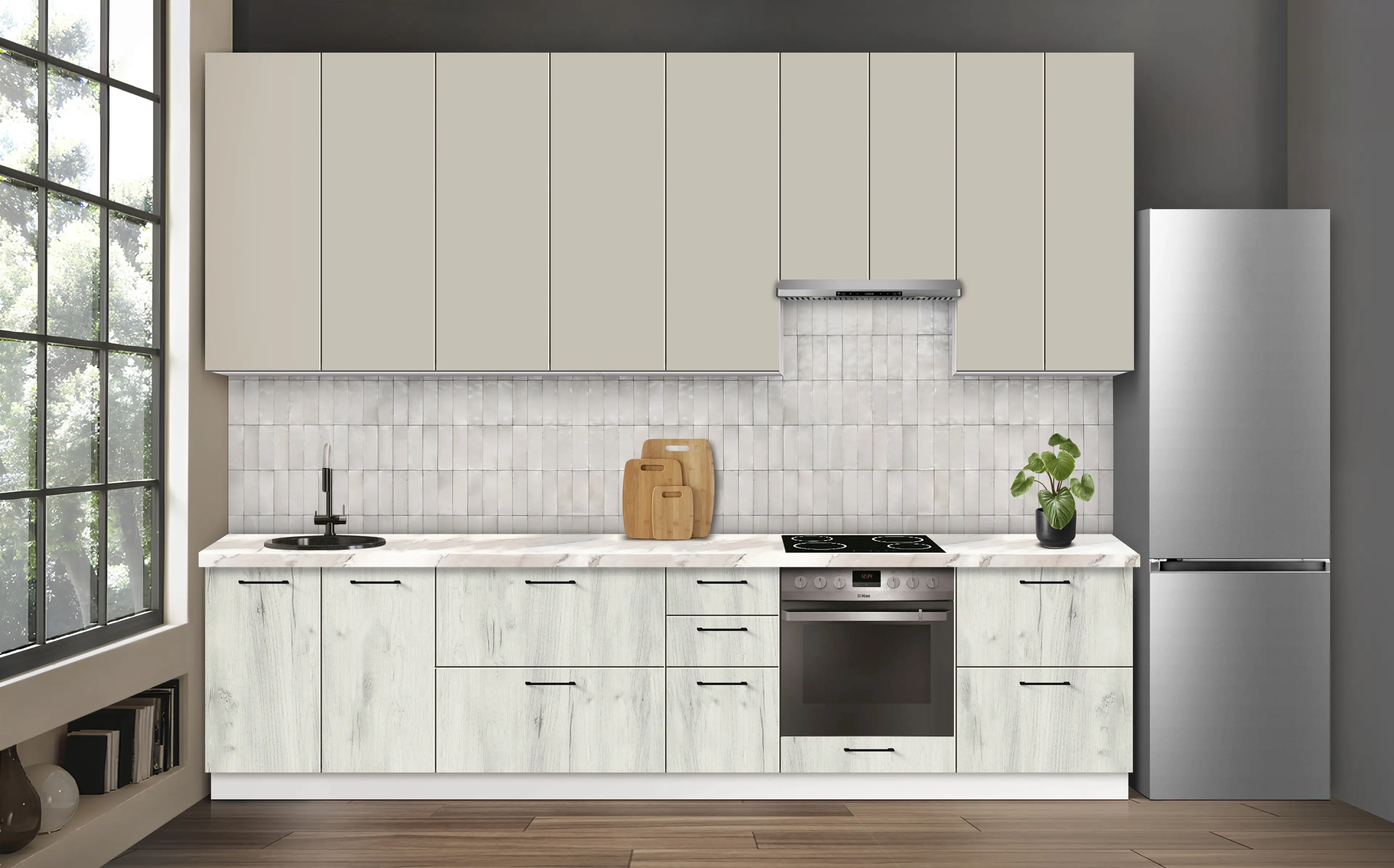 Bucatarie modulara Modern Bono 1 H110 3.2m