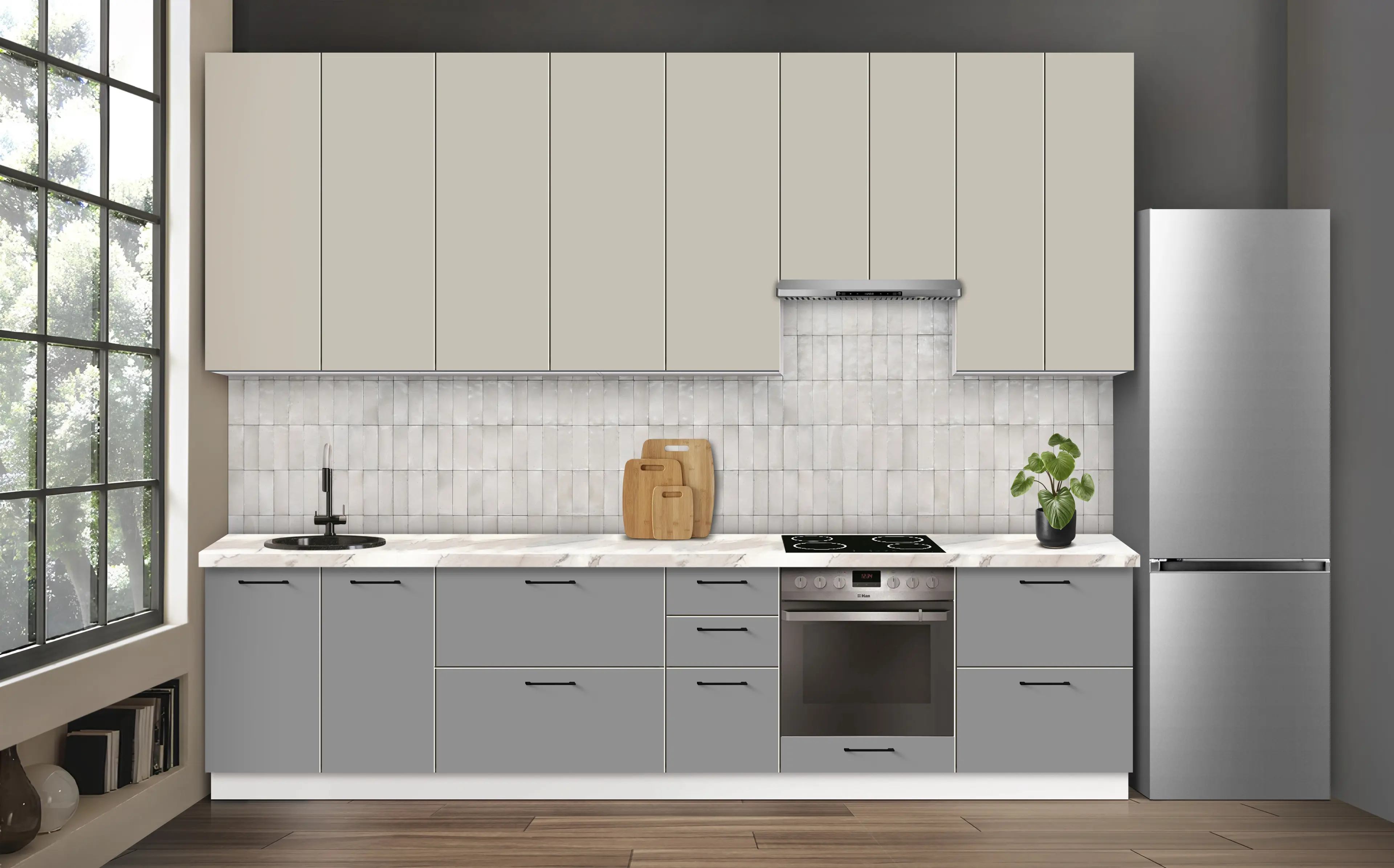 Bucatarie modulara Modern Bono 1 H110 3.2m