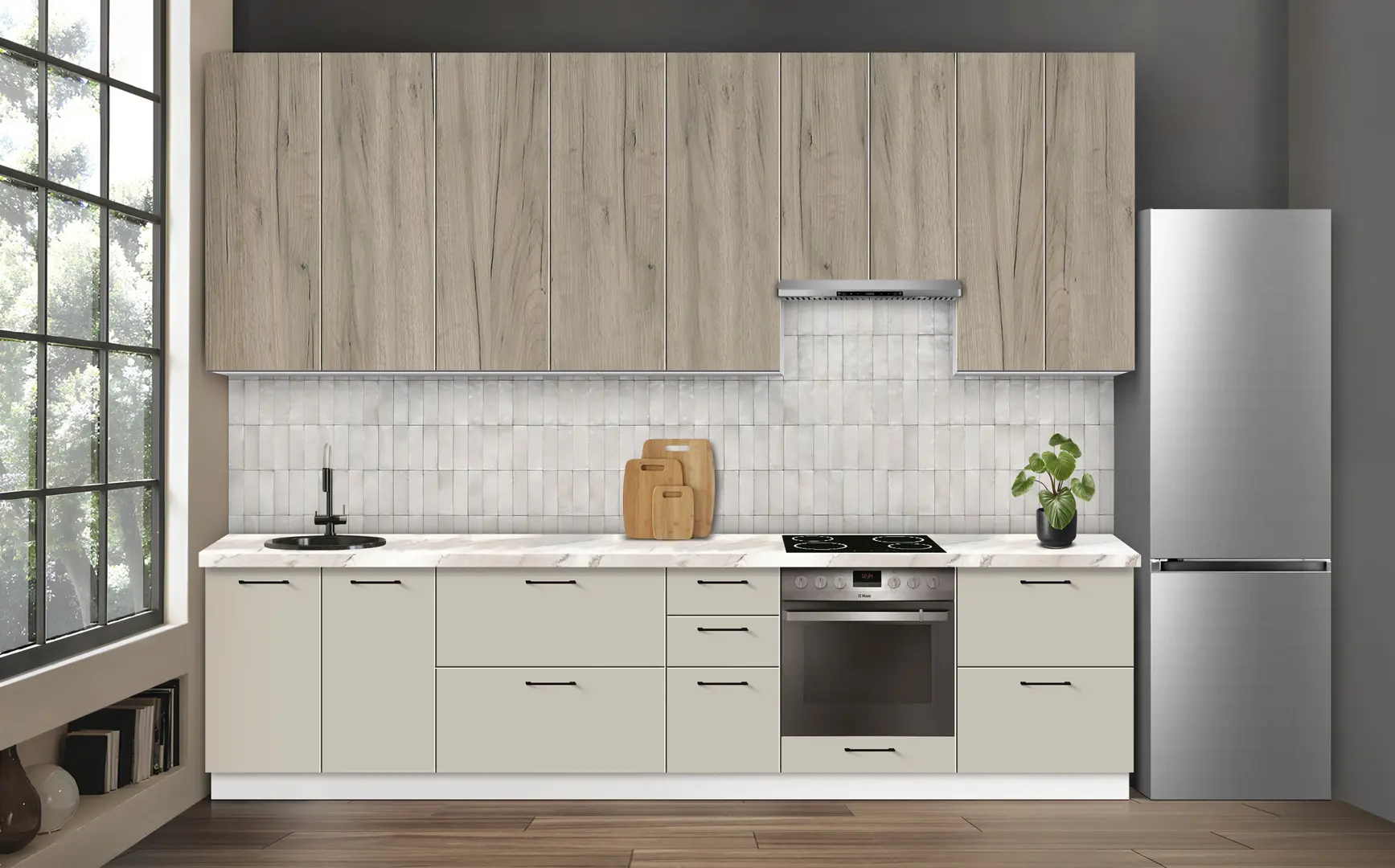 Bucatarie modulara Modern Bono 1 H110 3.2m