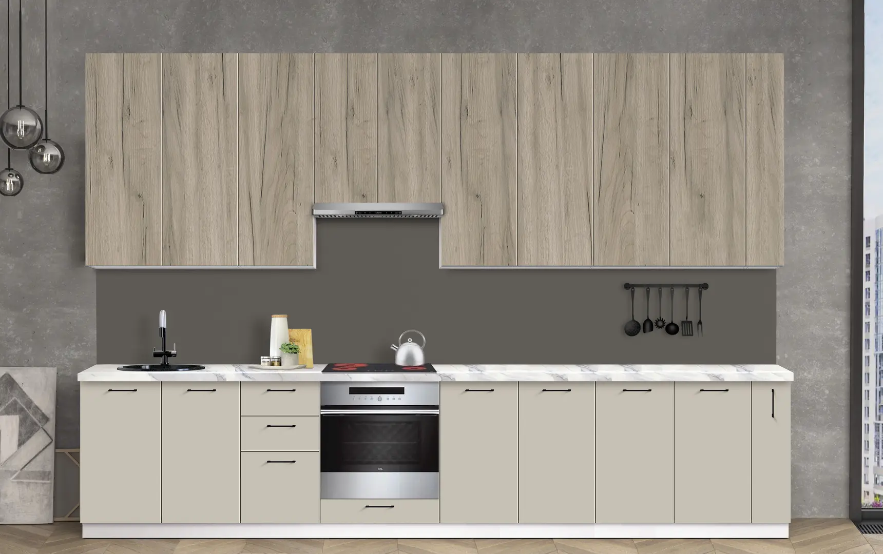 Модульная кухня Modern Bono 1 H110 3.6м