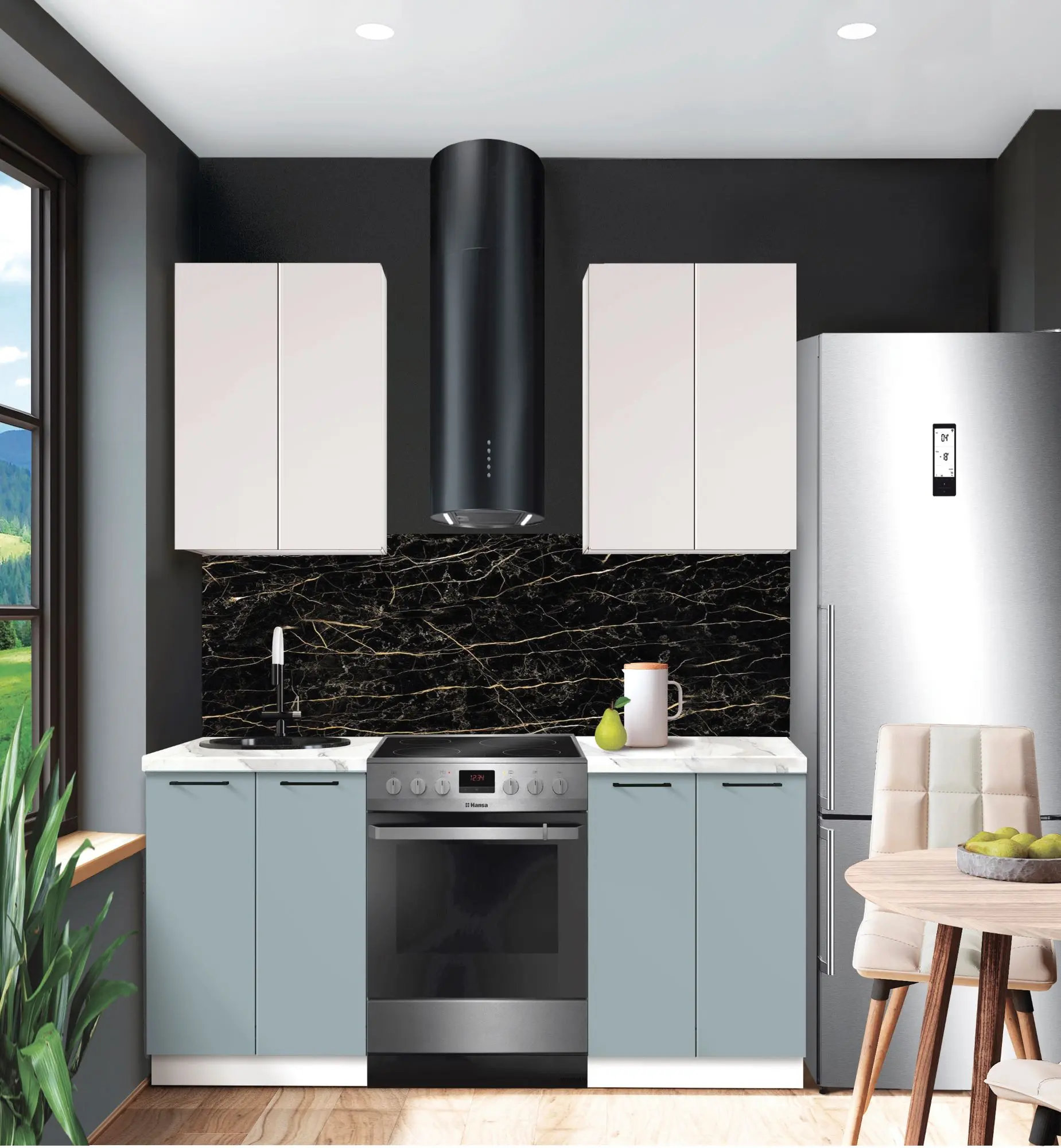 Bucatarie modulara Modern Bono 1 H68 1.2m