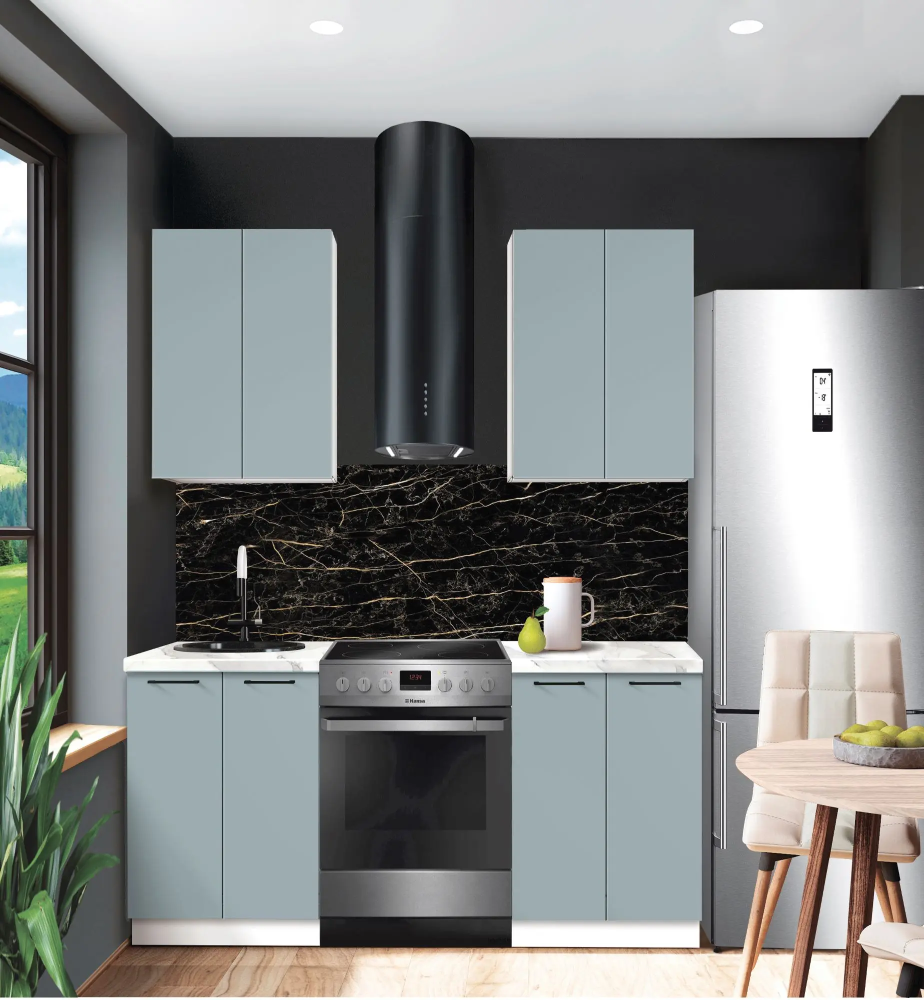 Bucatarie modulara Modern Bono 1 H68 1.2m