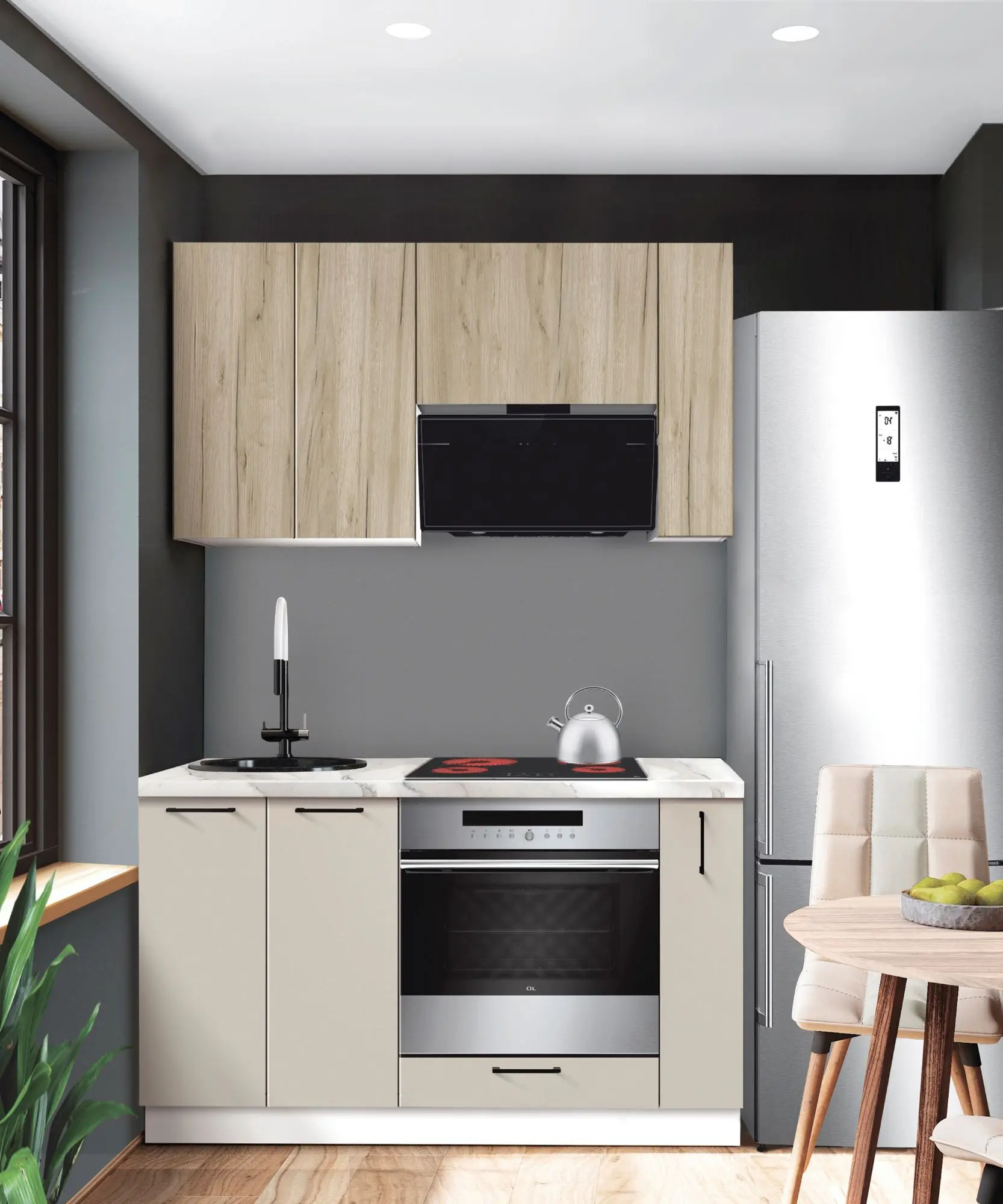 Bucatarie modulara Modern Bono 1 H68 1.4m