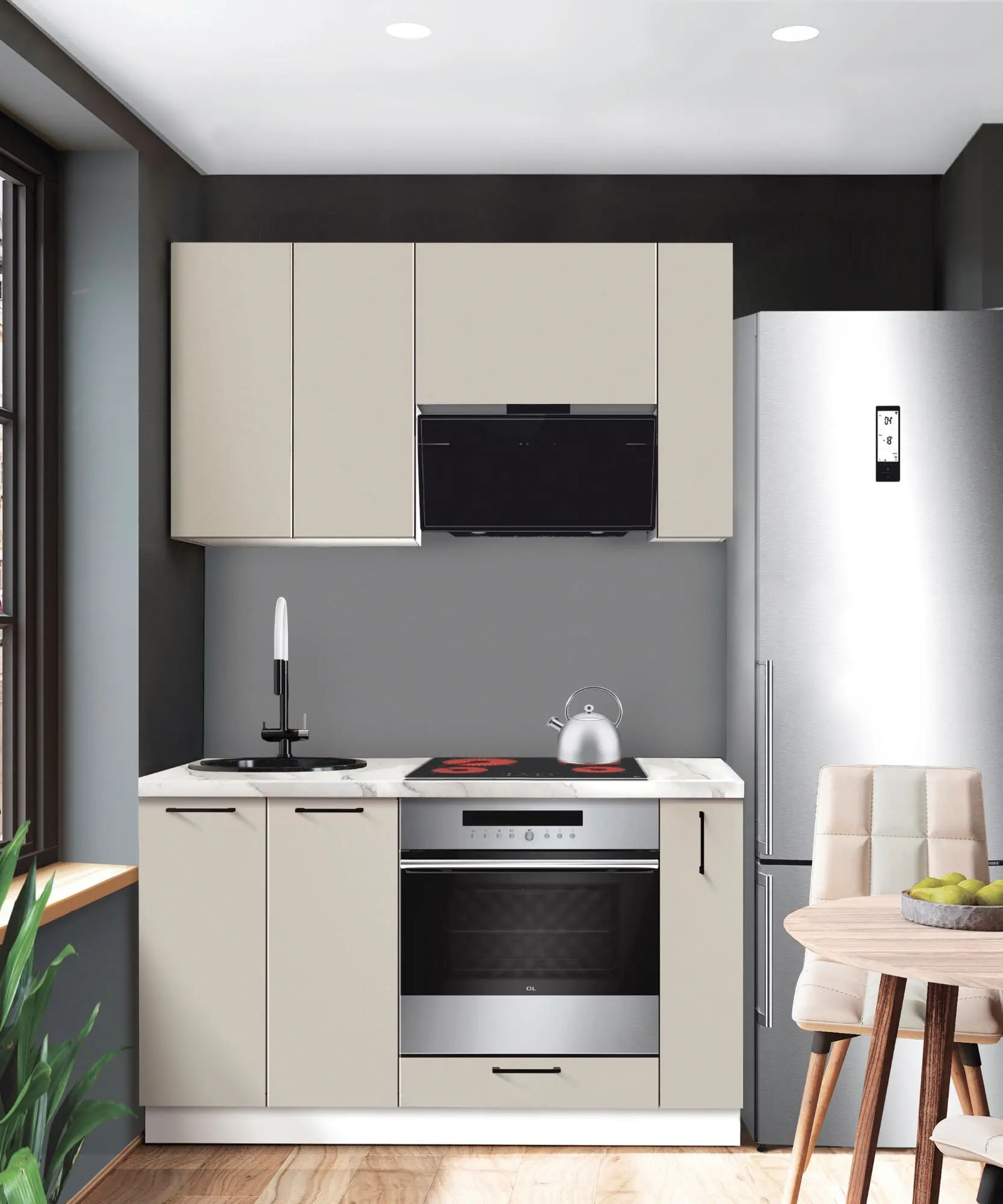 Bucatarie modulara Modern Bono 1 H68 1.4m