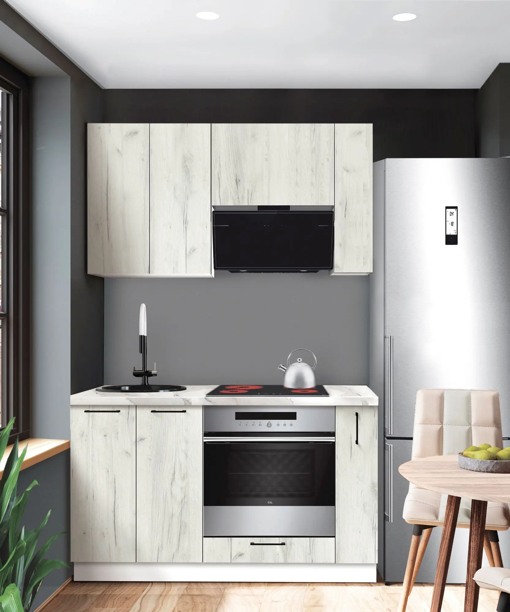 Bucatarie modulara Modern Bono 1 H68 1.4m