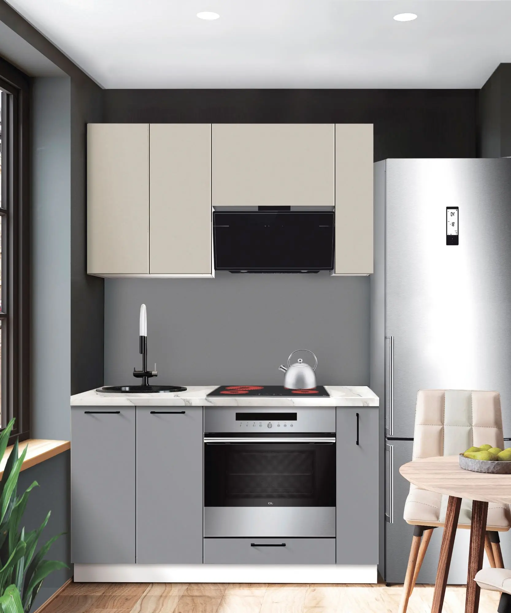 Bucatarie modulara Modern Bono 1 H68 1.4m