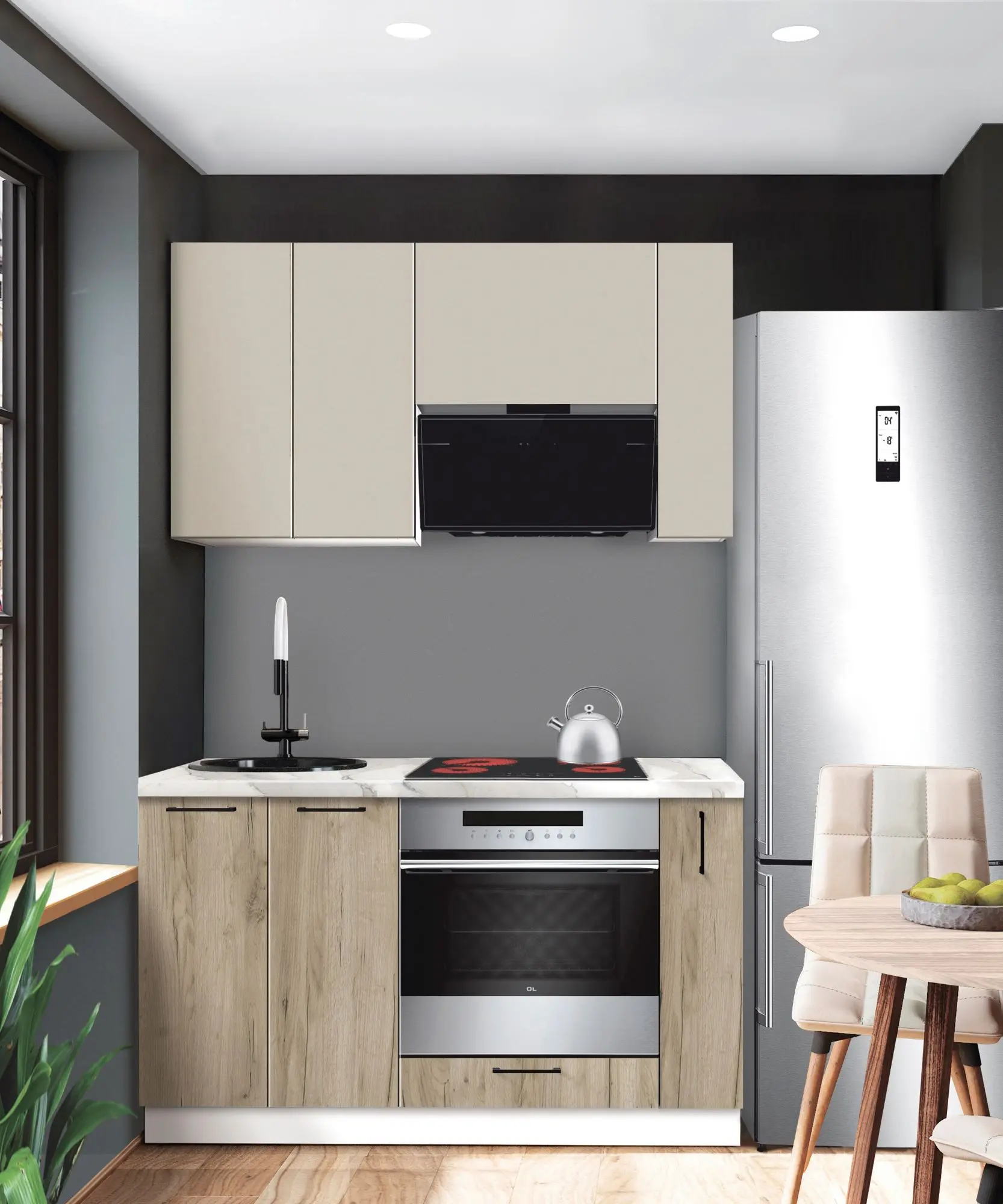 Bucatarie modulara Modern Bono 1 H68 1.4m