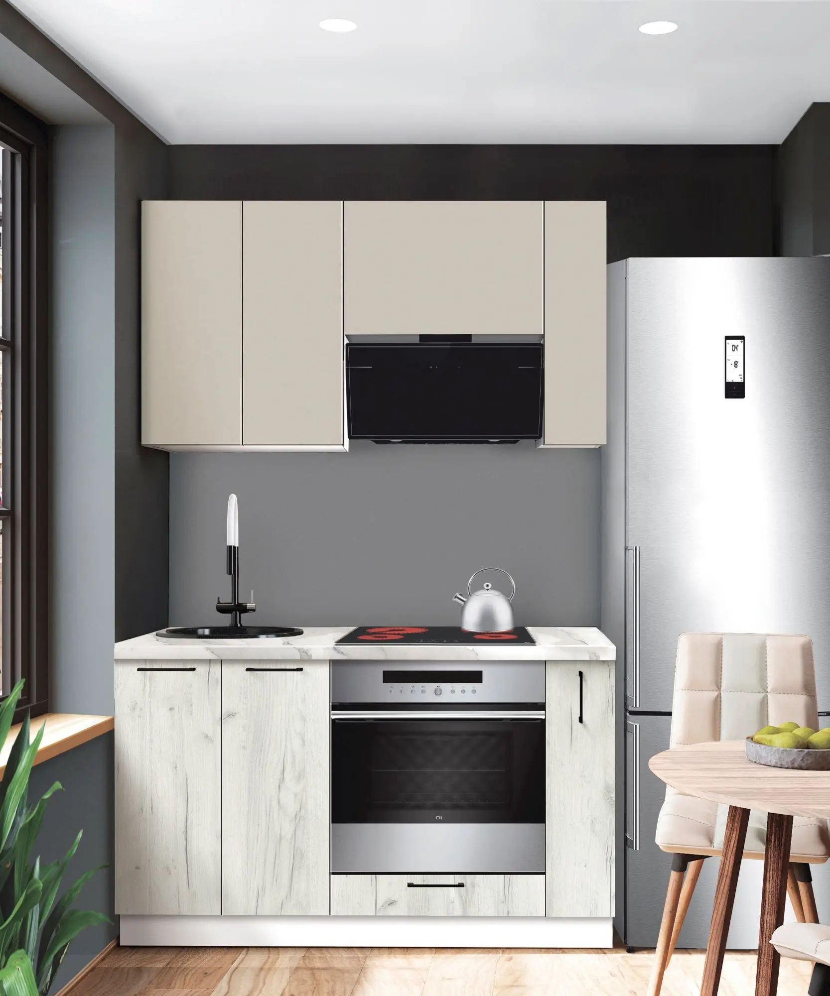 Bucatarie modulara Modern Bono 1 H68 1.4m