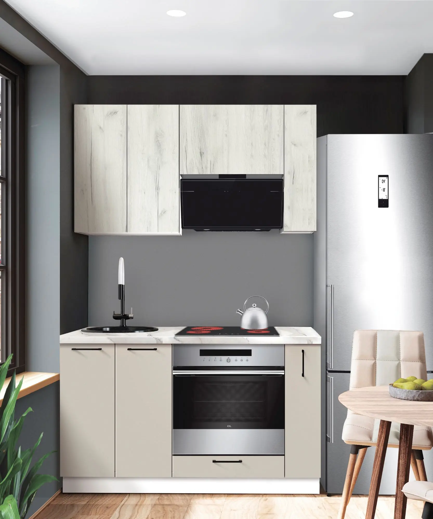 Bucatarie modulara Modern Bono 1 H68 1.4m