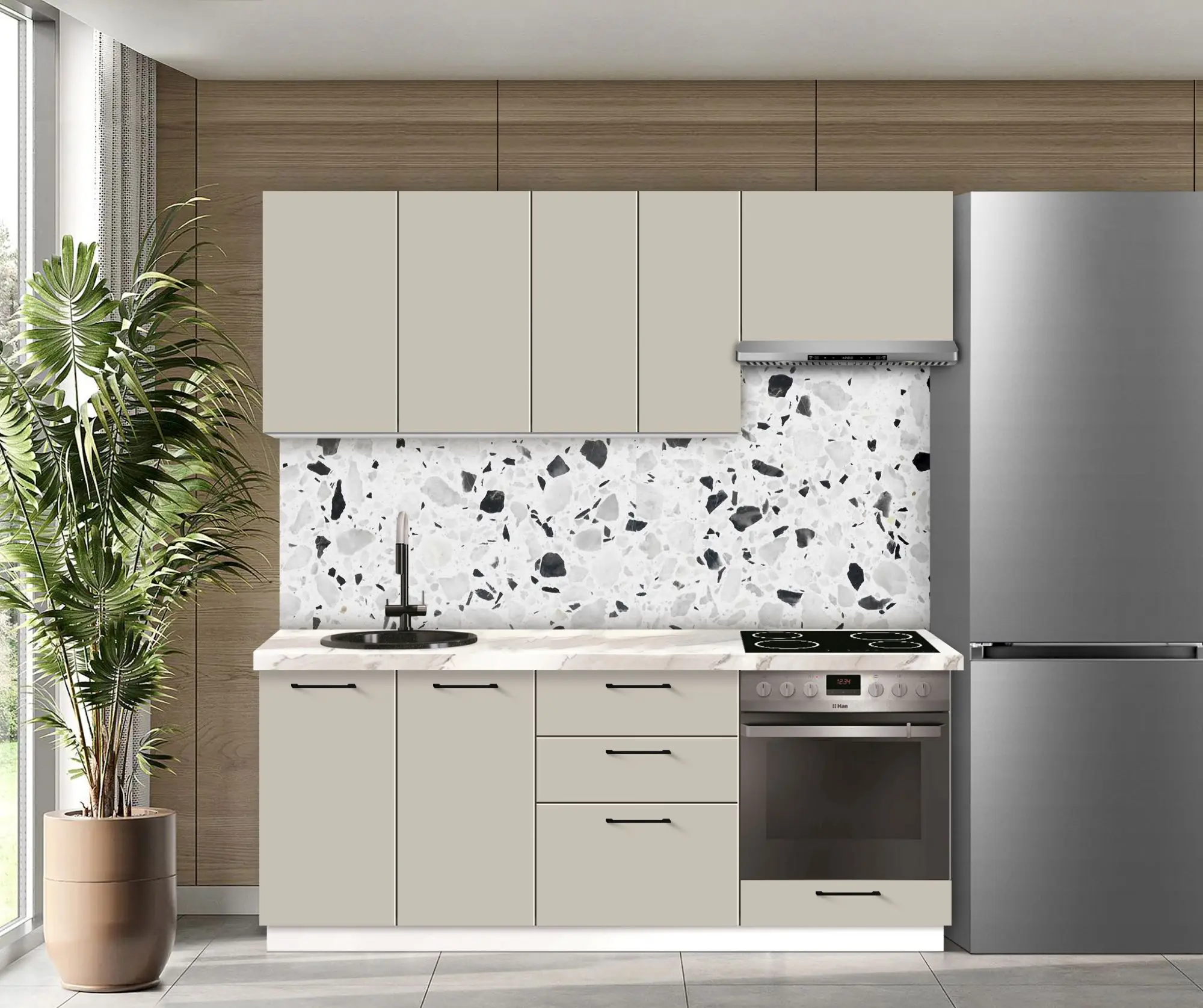 Bucatarie modulara Modern Bono 1 H68 2.0m