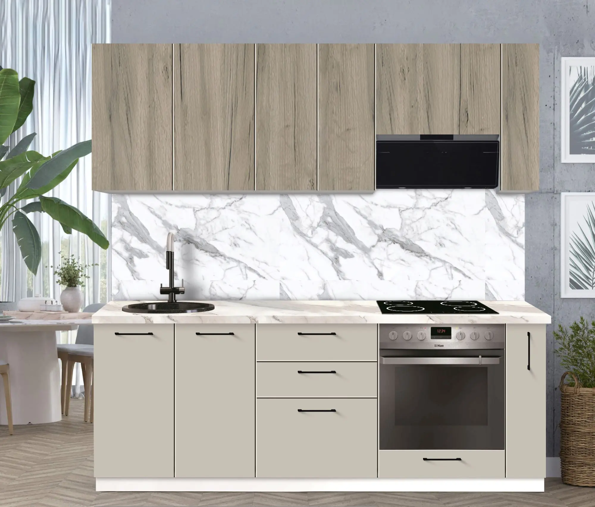 Модульная кухня Modern Bono 1 H68 2.2m