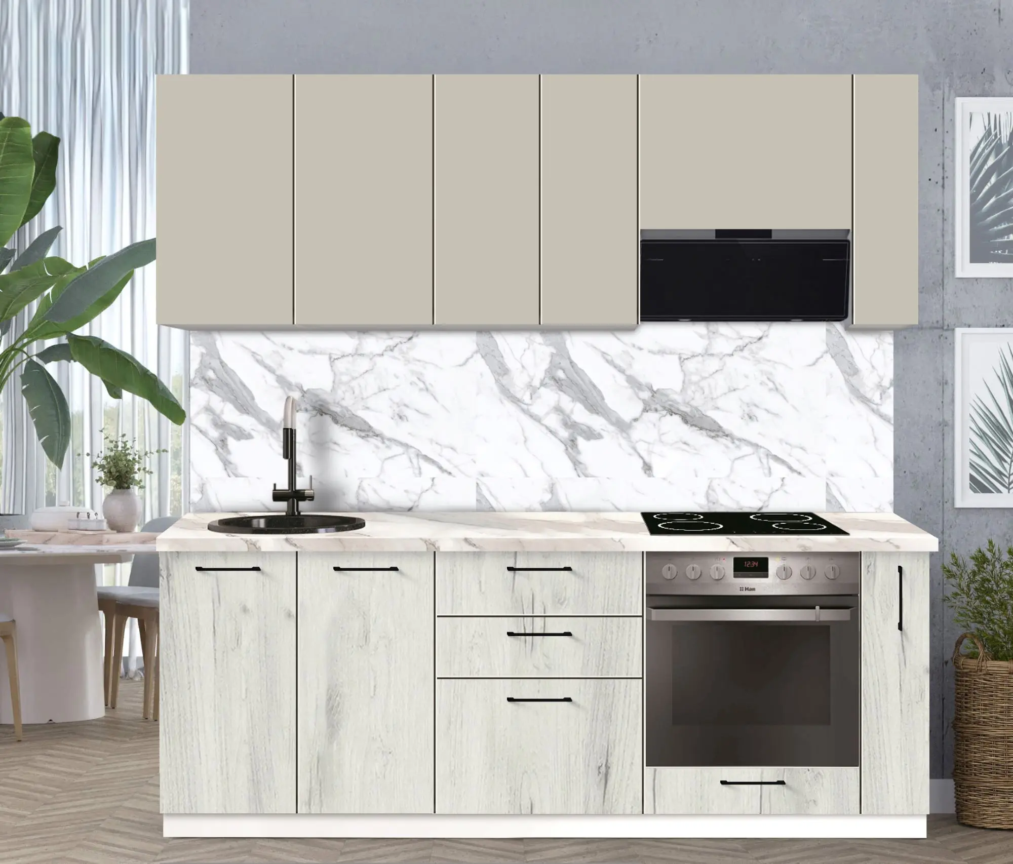 Модульная кухня Modern Bono 1 H68 2.2m