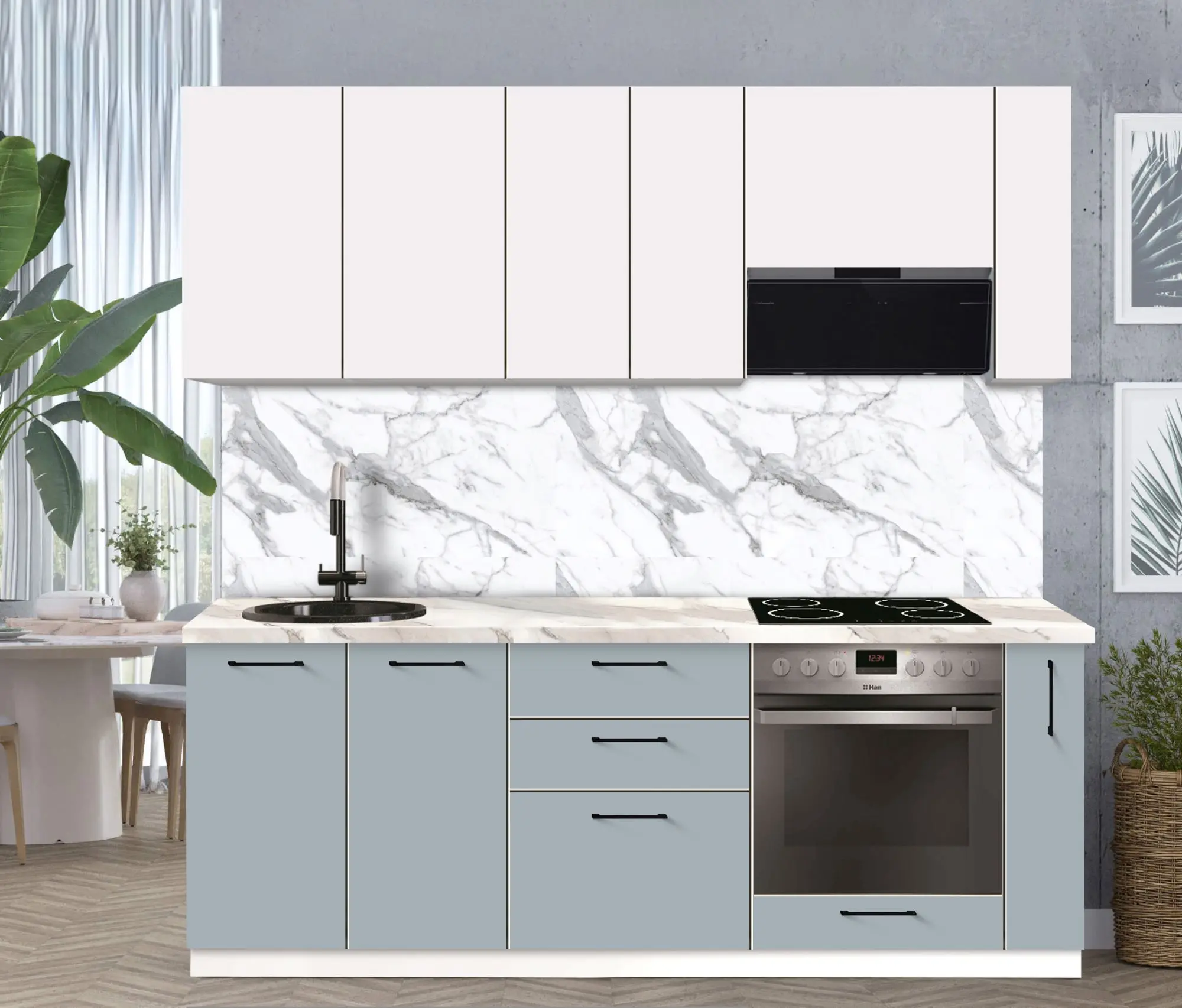 Модульная кухня Modern Bono 1 H68 2.2m