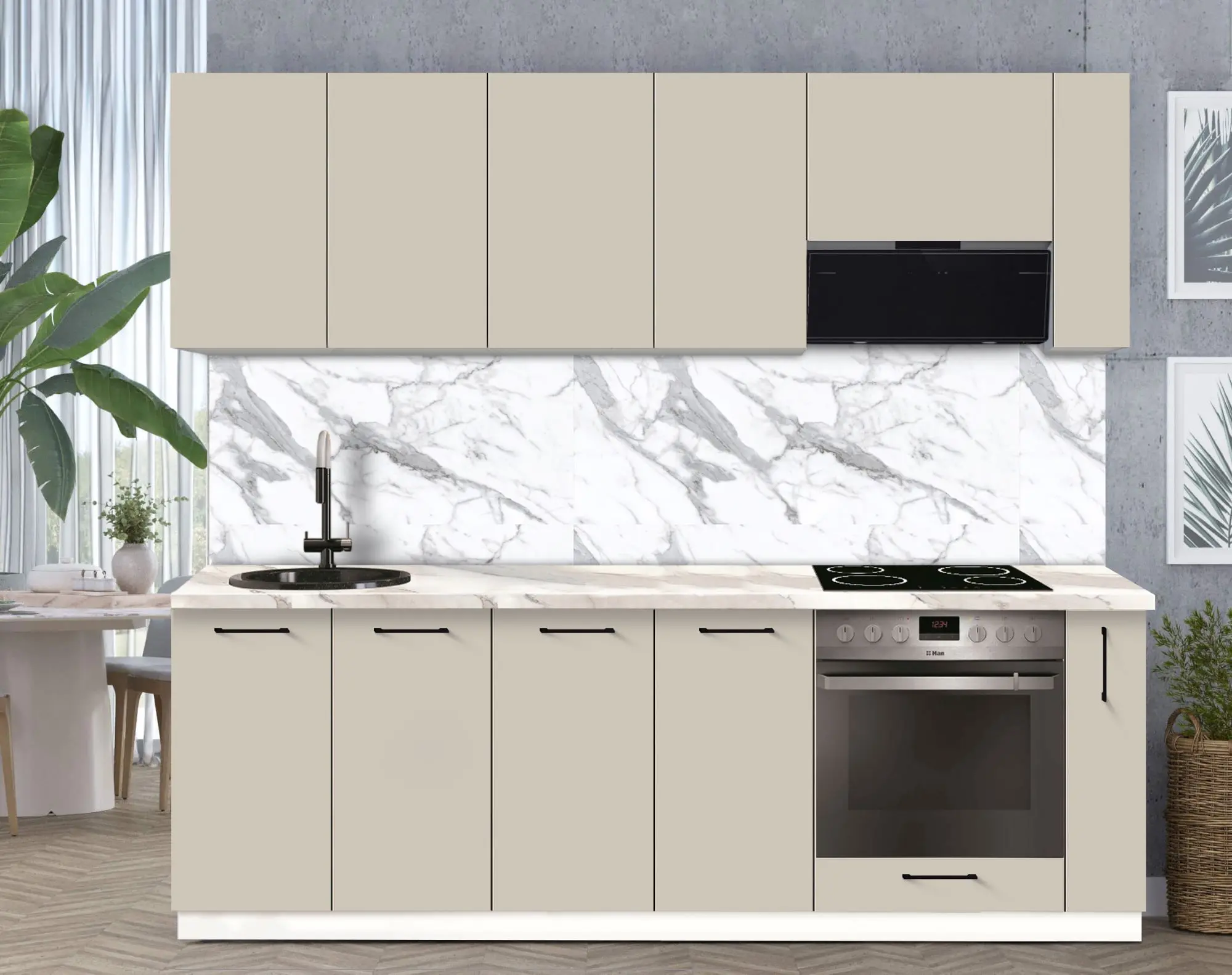 Bucatarie modulara Modern Bono 1 H68 2.4m