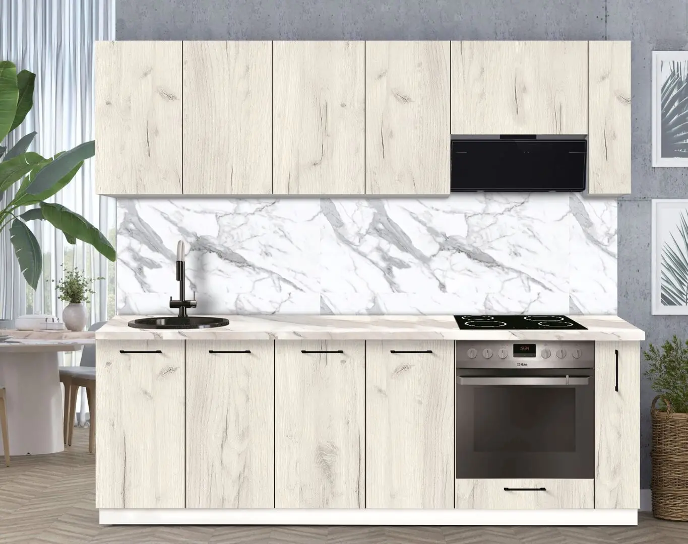 Bucatarie modulara Modern Bono 1 H68 2.4m