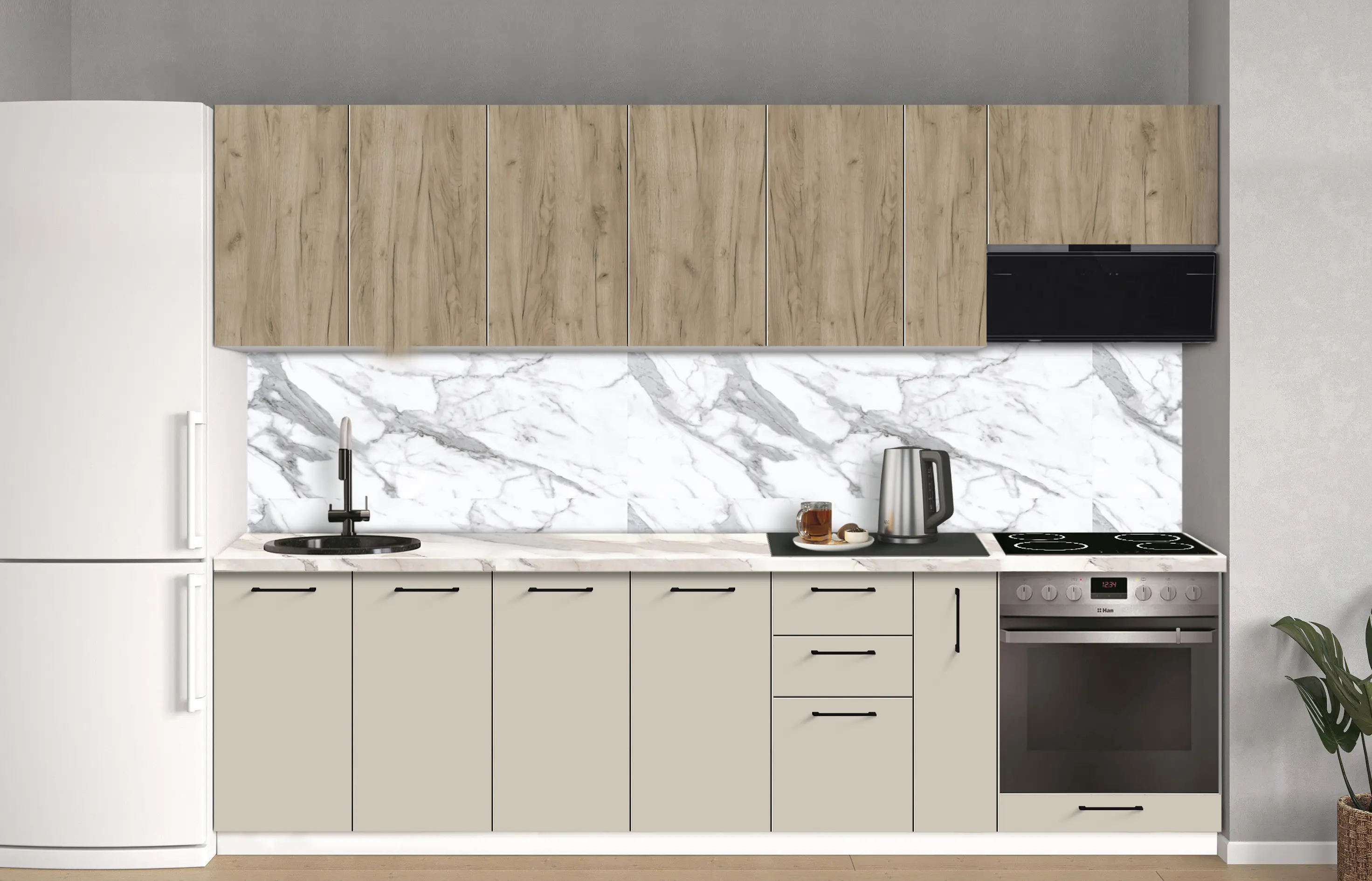 Bucatarie modulara Modern Bono 1 H68 2.8m