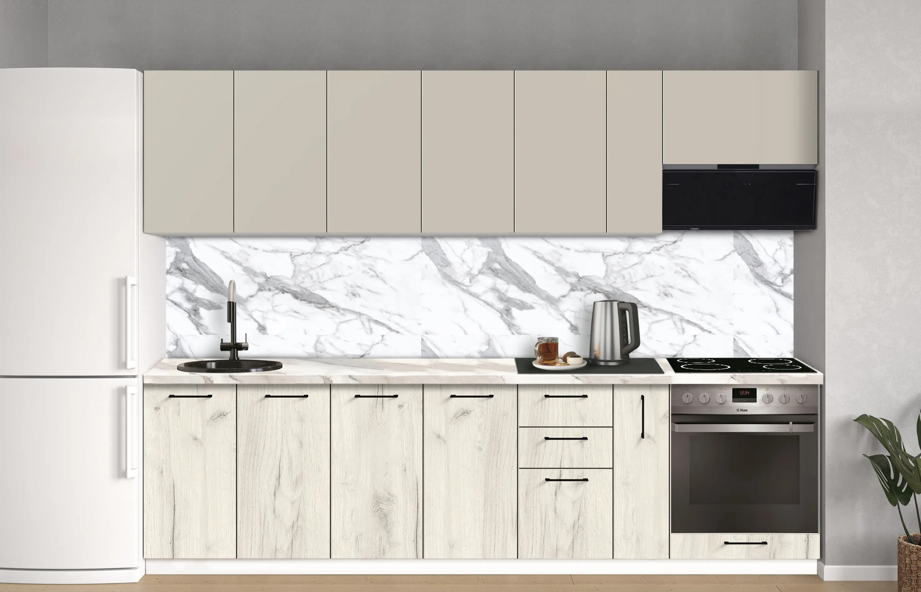 Bucatarie modulara Modern Bono 1 H68 2.8m