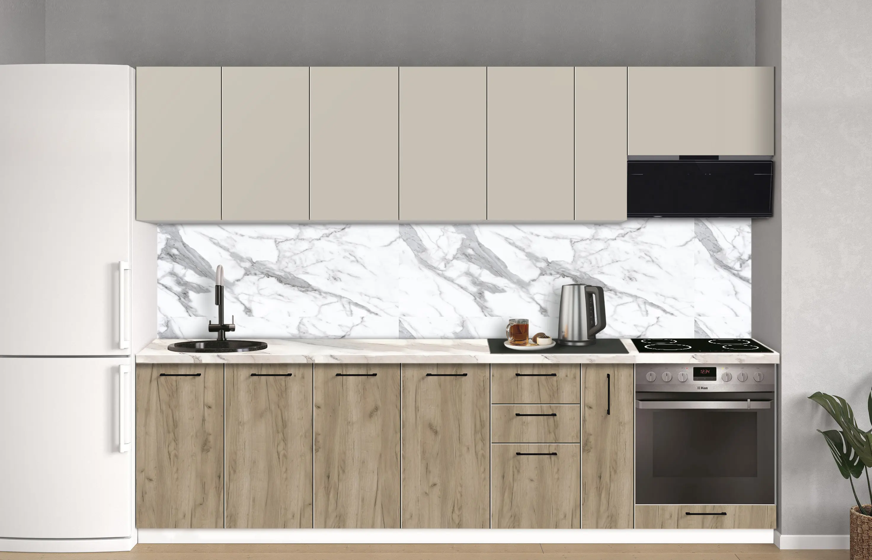 Bucatarie modulara Modern Bono 1 H68 2.8m