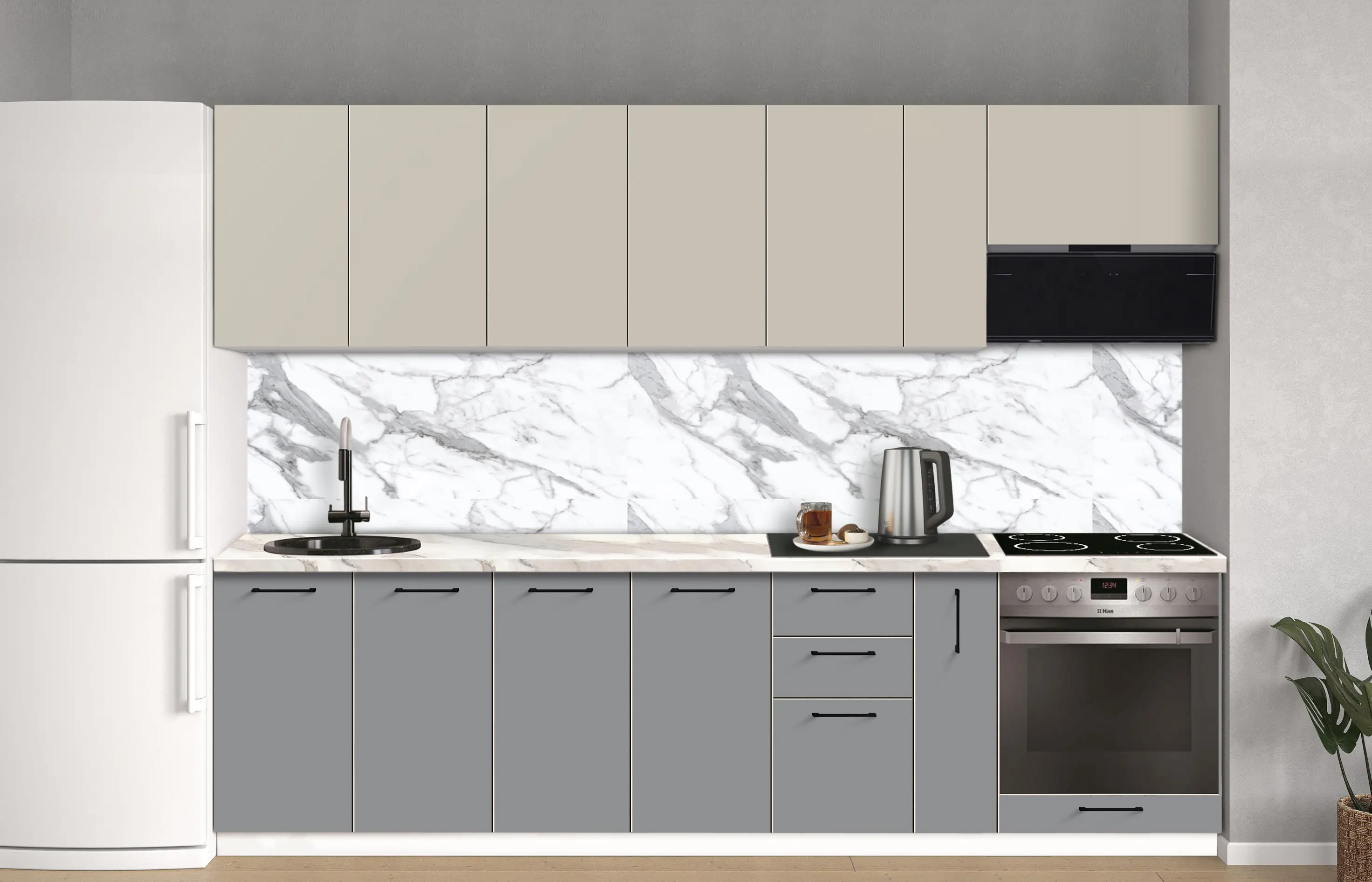 Bucatarie modulara Modern Bono 1 H68 2.8m