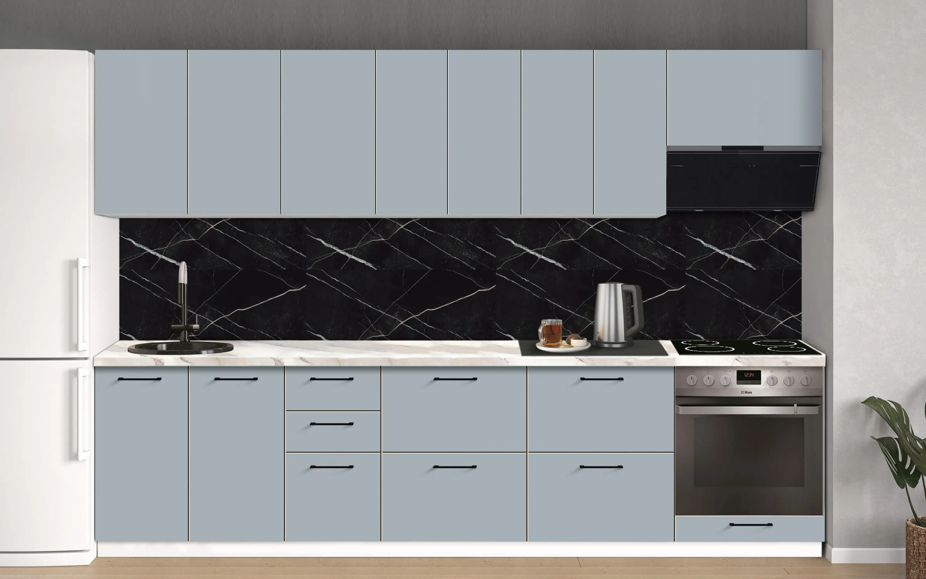 Bucatarie modulara Modern Bono 1 H68 3.0m