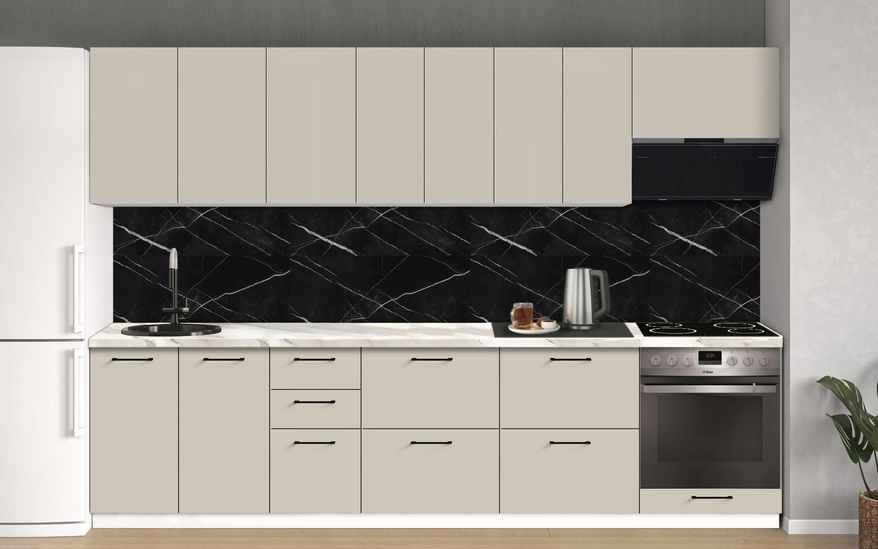 Bucatarie modulara Modern Bono 1 H68 3.0m