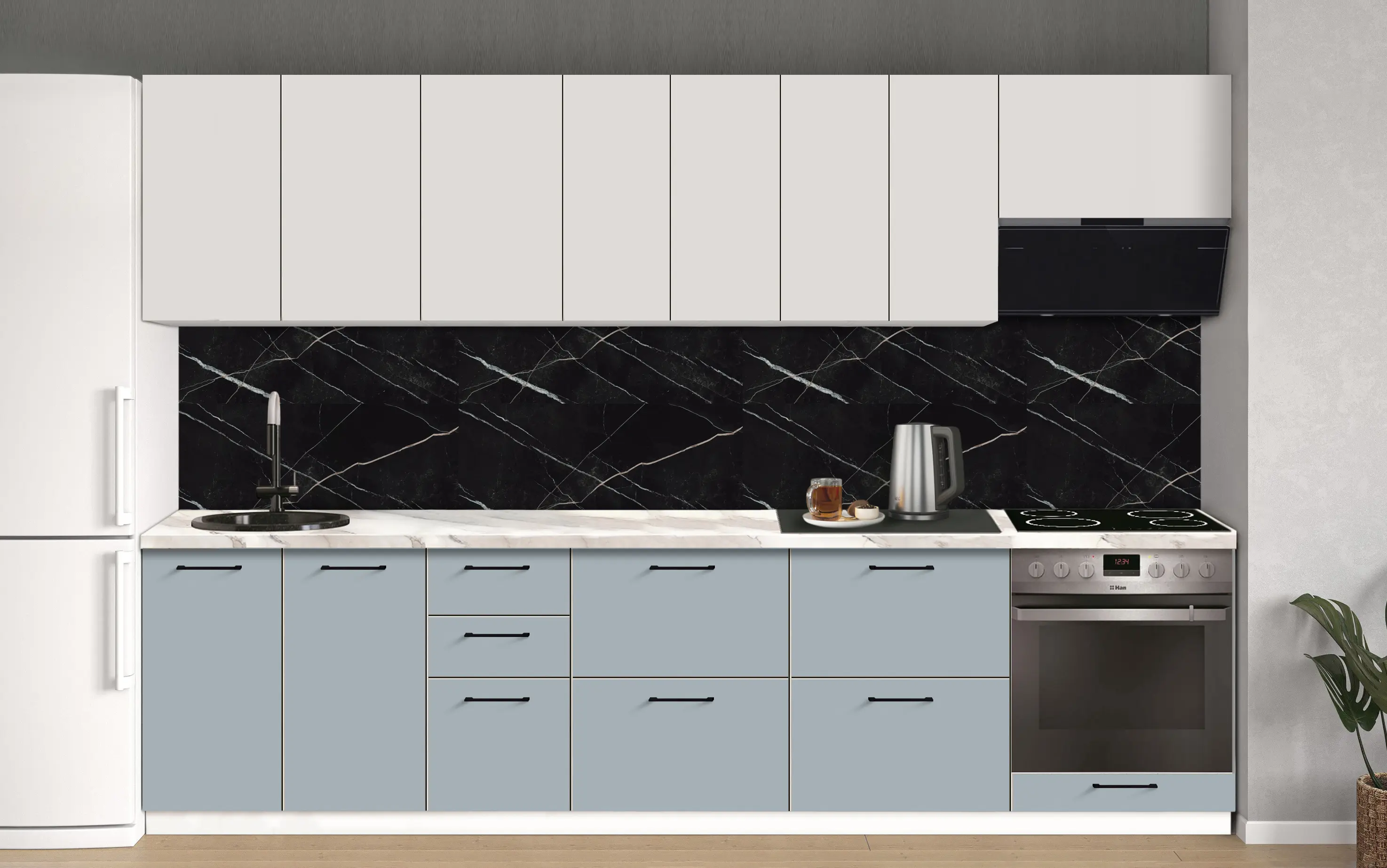 Bucatarie modulara Modern Bono 1 H68 3.0m