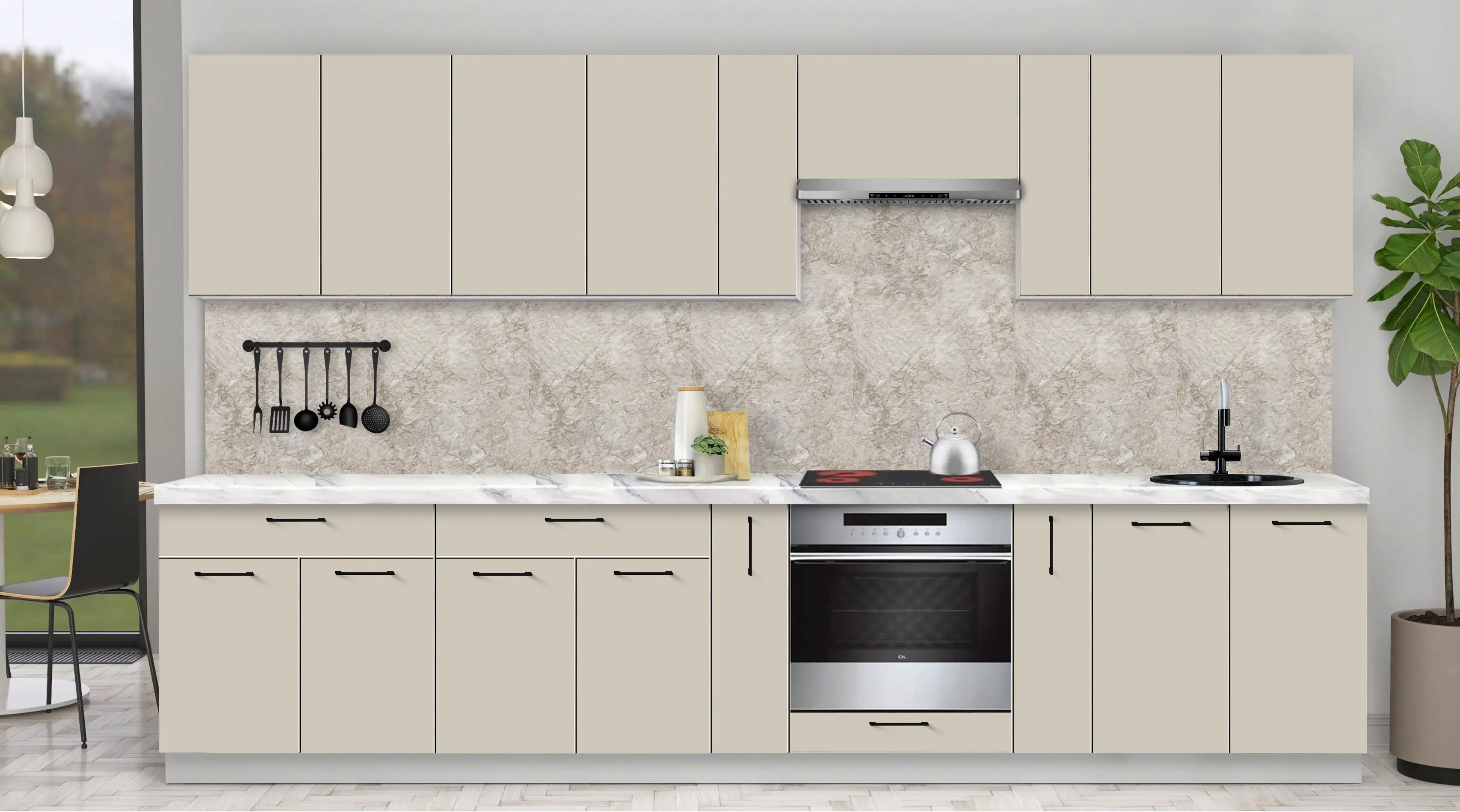 Bucatarie modulara Modern Bono 1 H68 3.4m