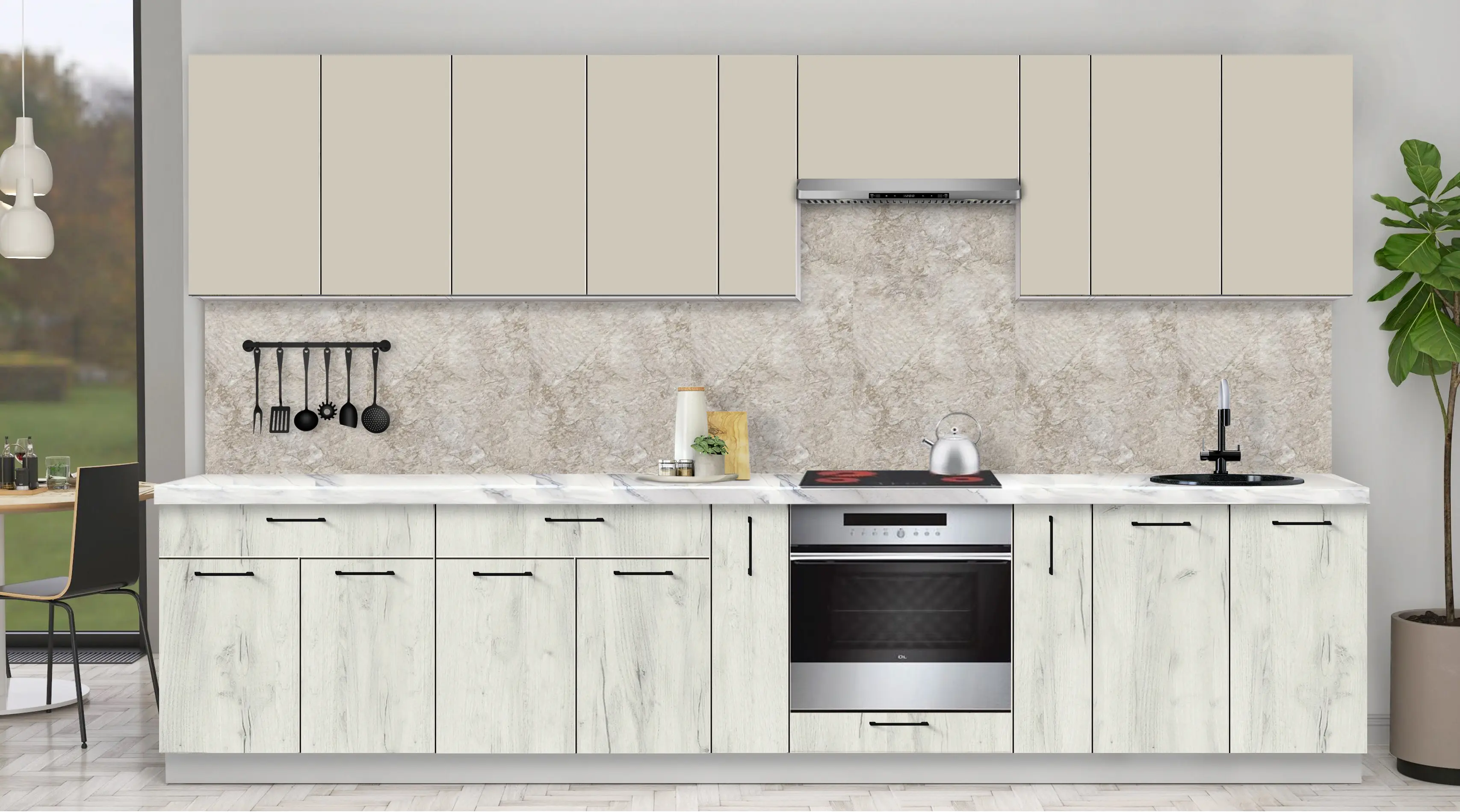 Bucatarie modulara Modern Bono 1 H68 3.4m