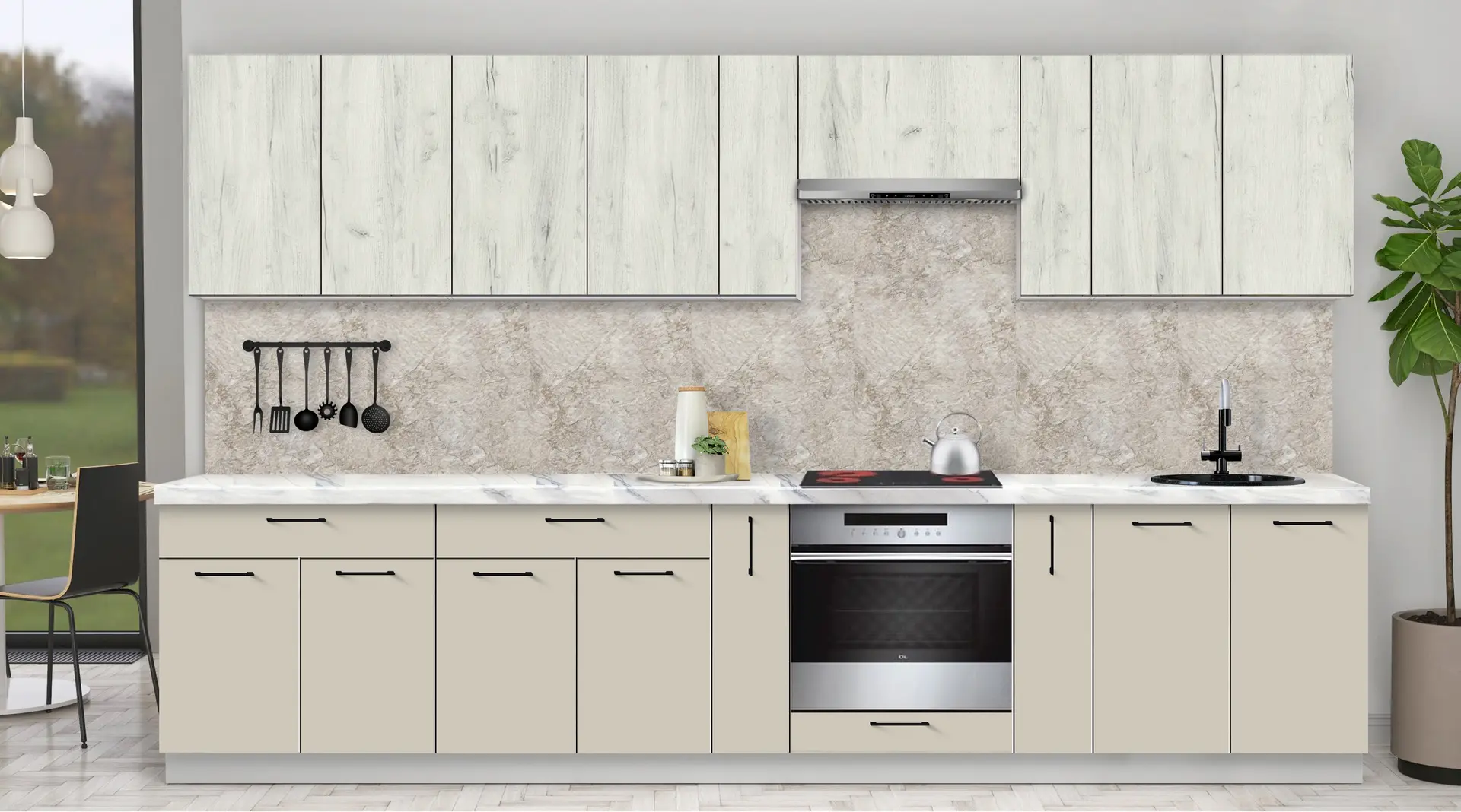 Bucatarie modulara Modern Bono 1 H68 3.4m