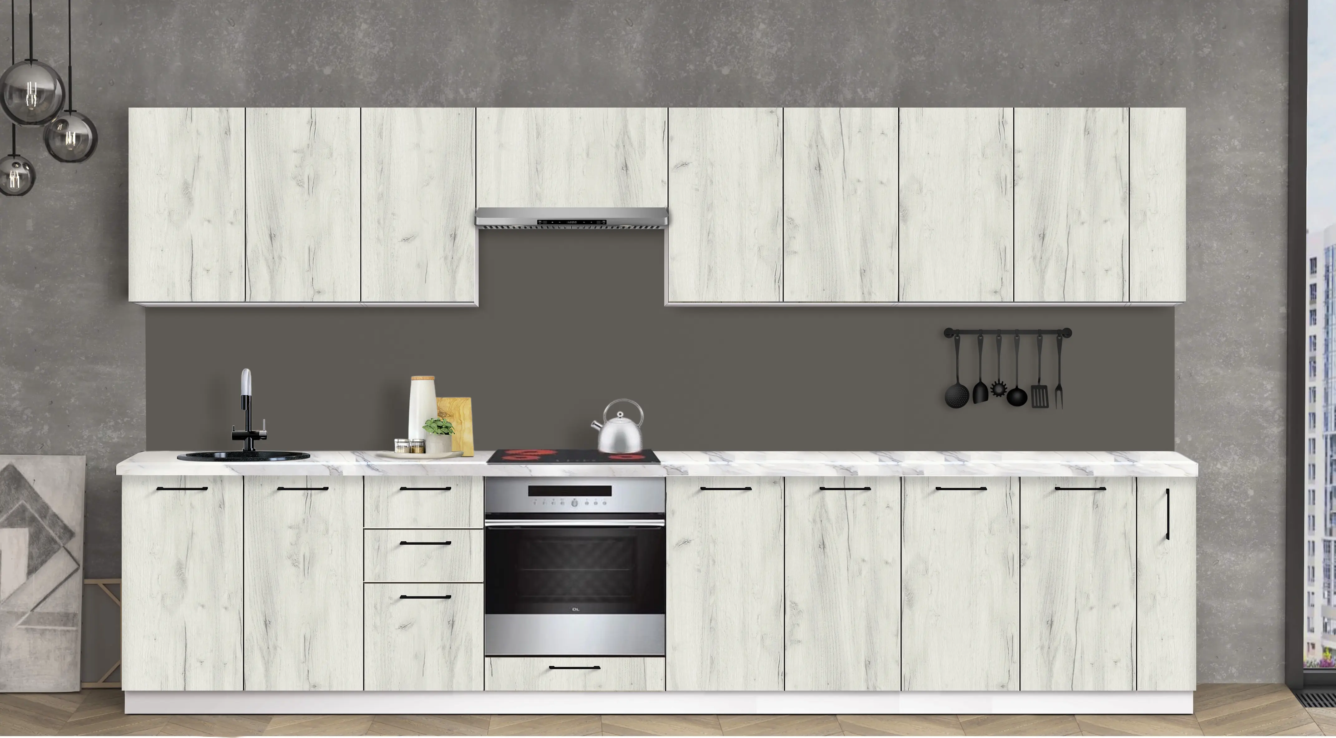 Bucatarie modulara Modern Bono 1 H68 3.6m