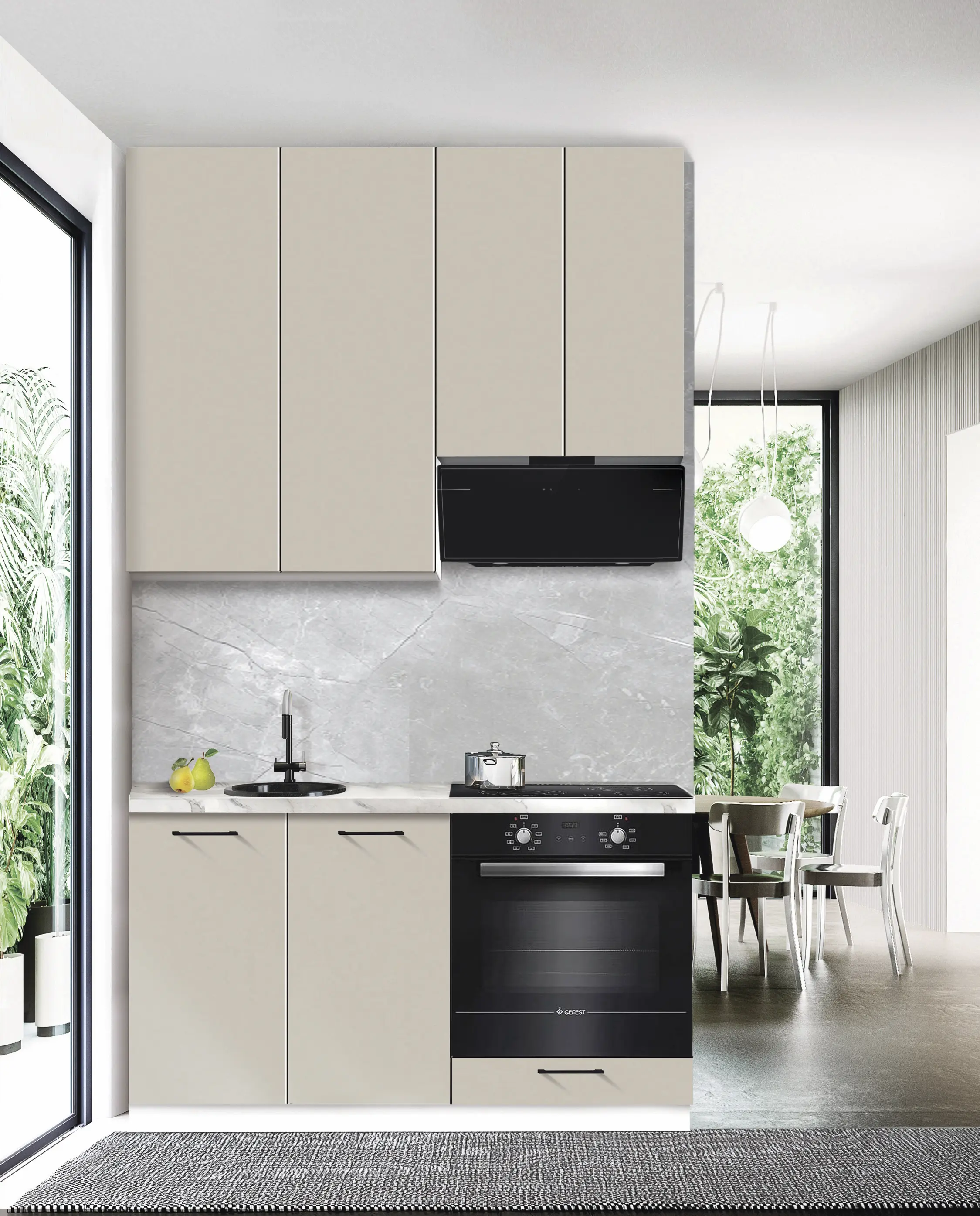 Bucatarie modulara Modern Bono 2 H110 1.4m