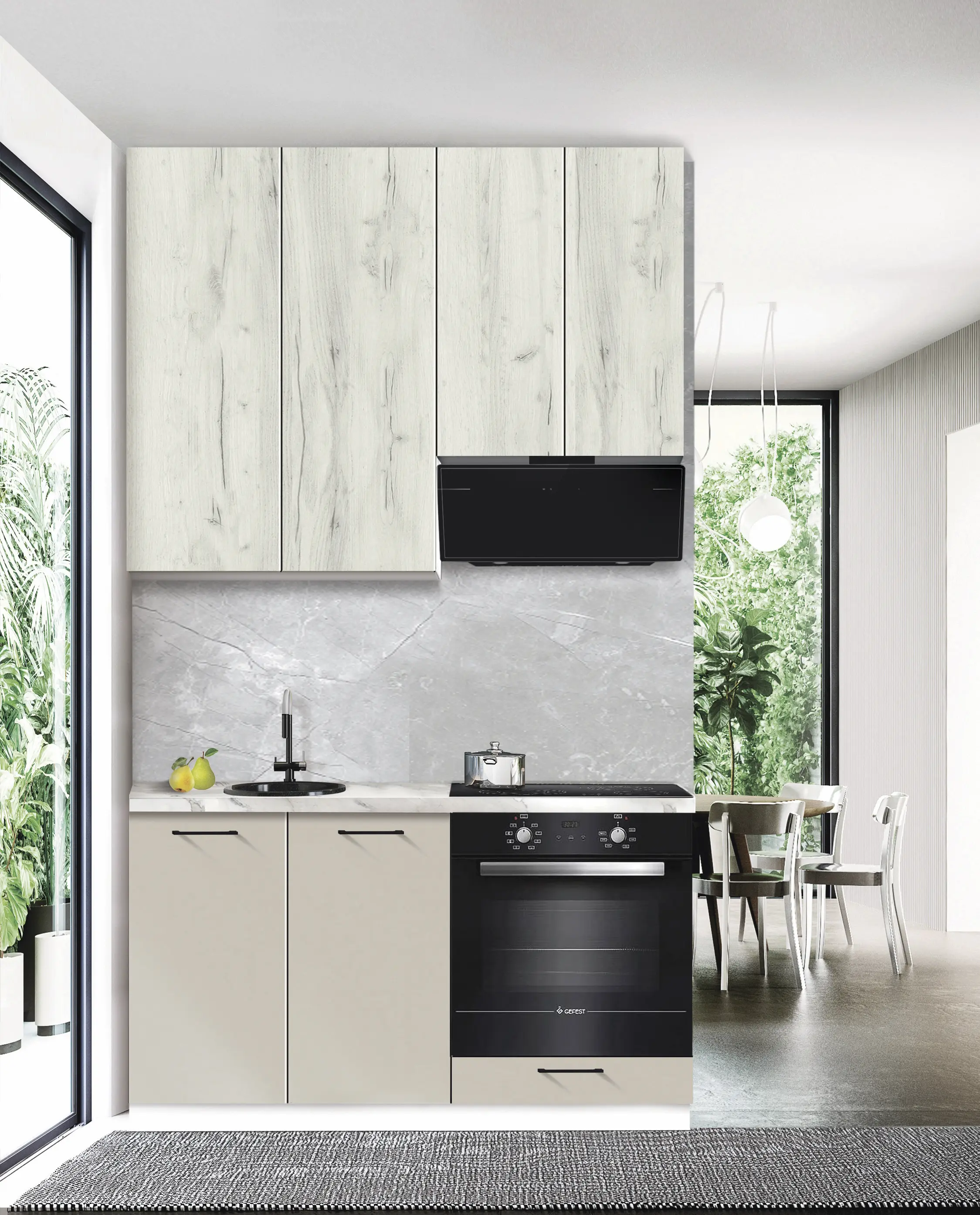 Bucatarie modulara Modern Bono 2 H110 1.4m