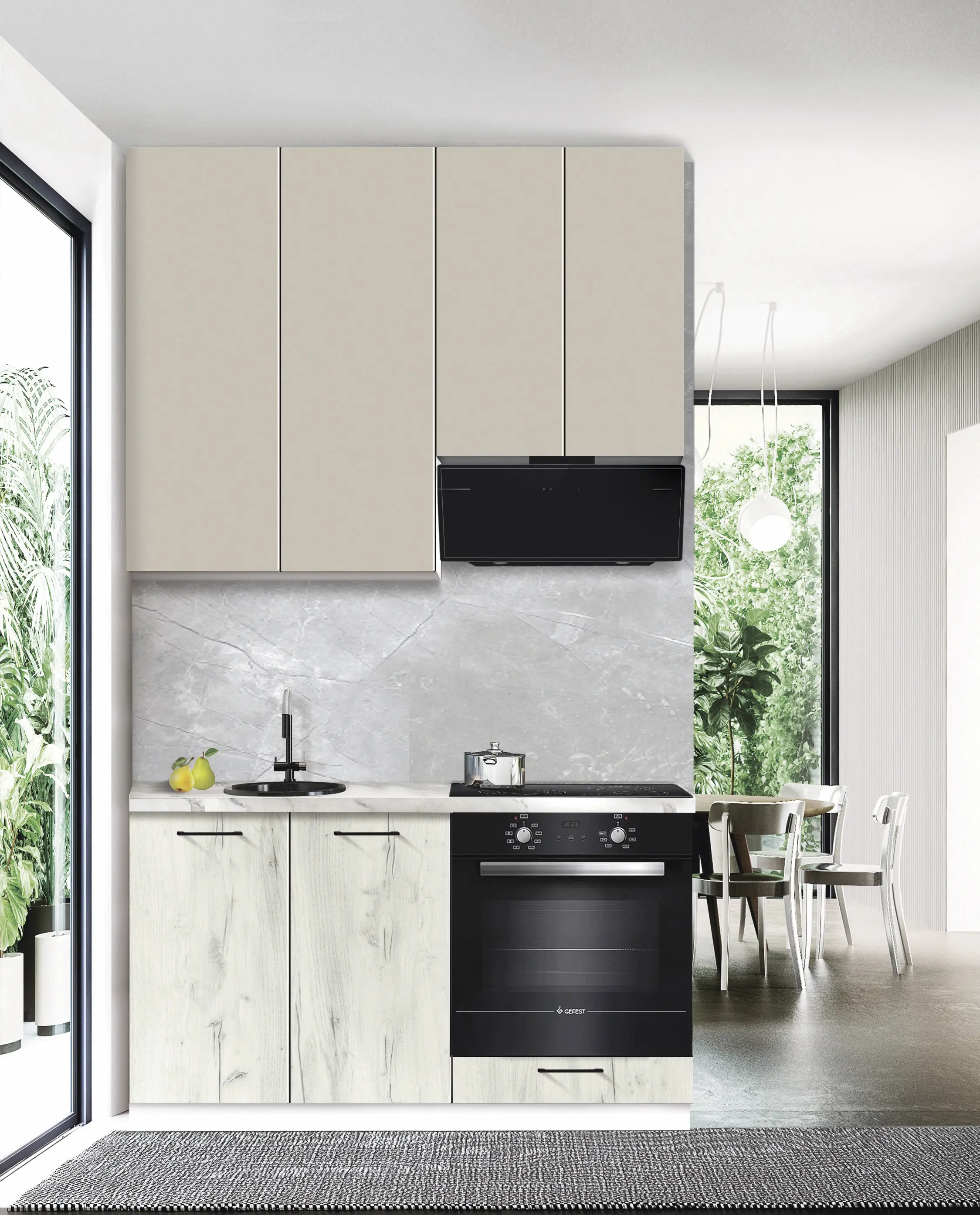 Bucatarie modulara Modern Bono 2 H110 1.4m