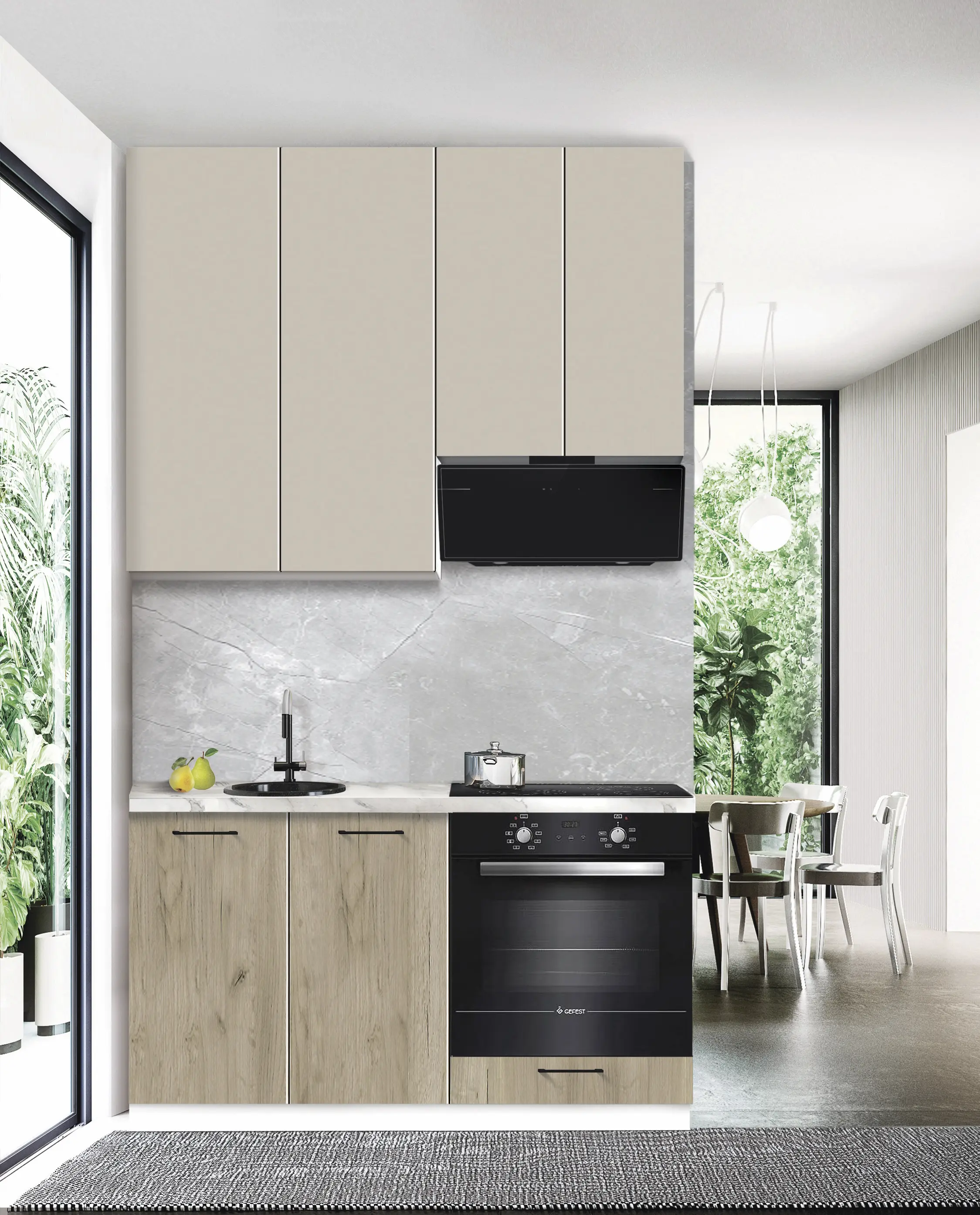 Bucatarie modulara Modern Bono 2 H110 1.4m