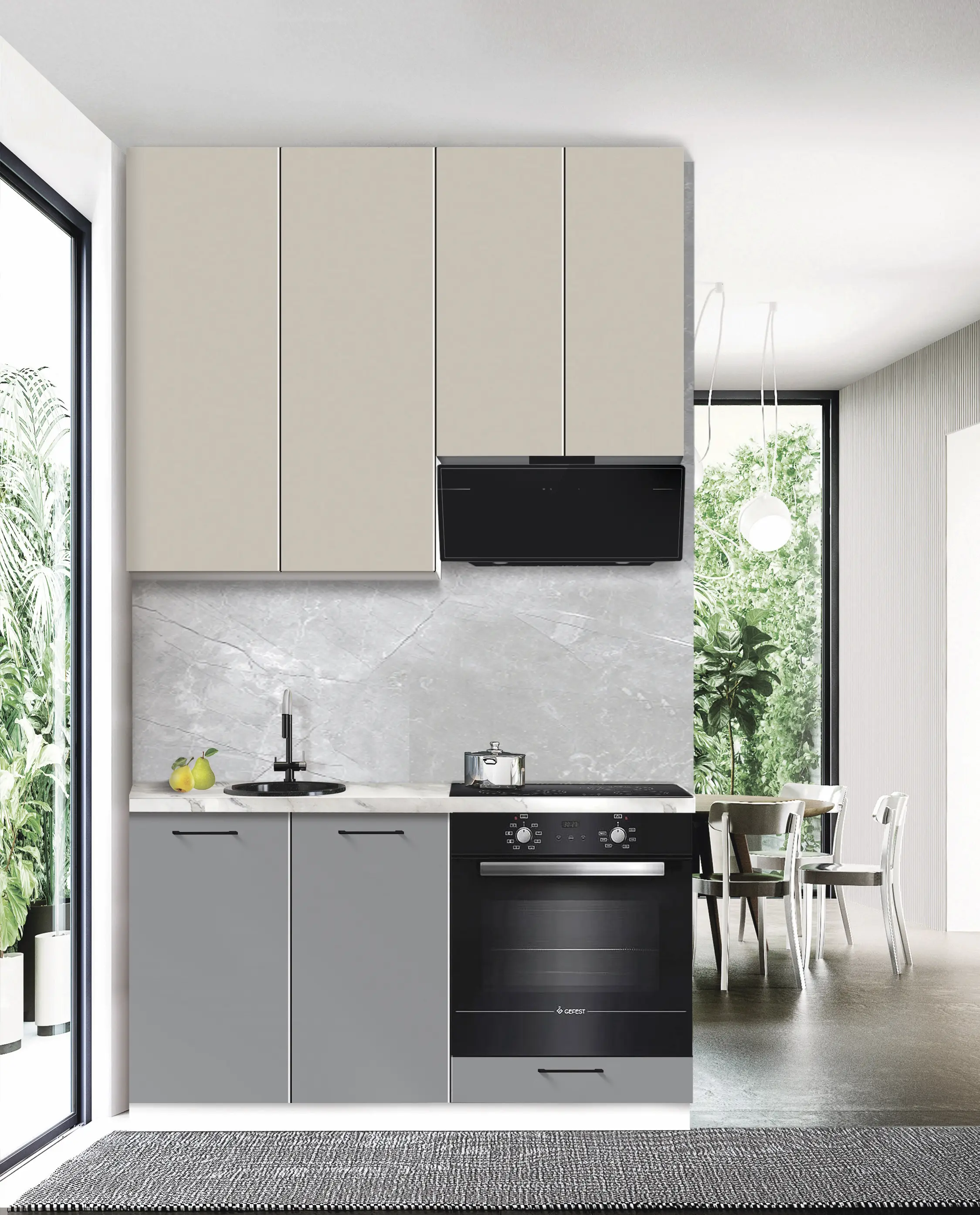 Bucatarie modulara Modern Bono 2 H110 1.4m