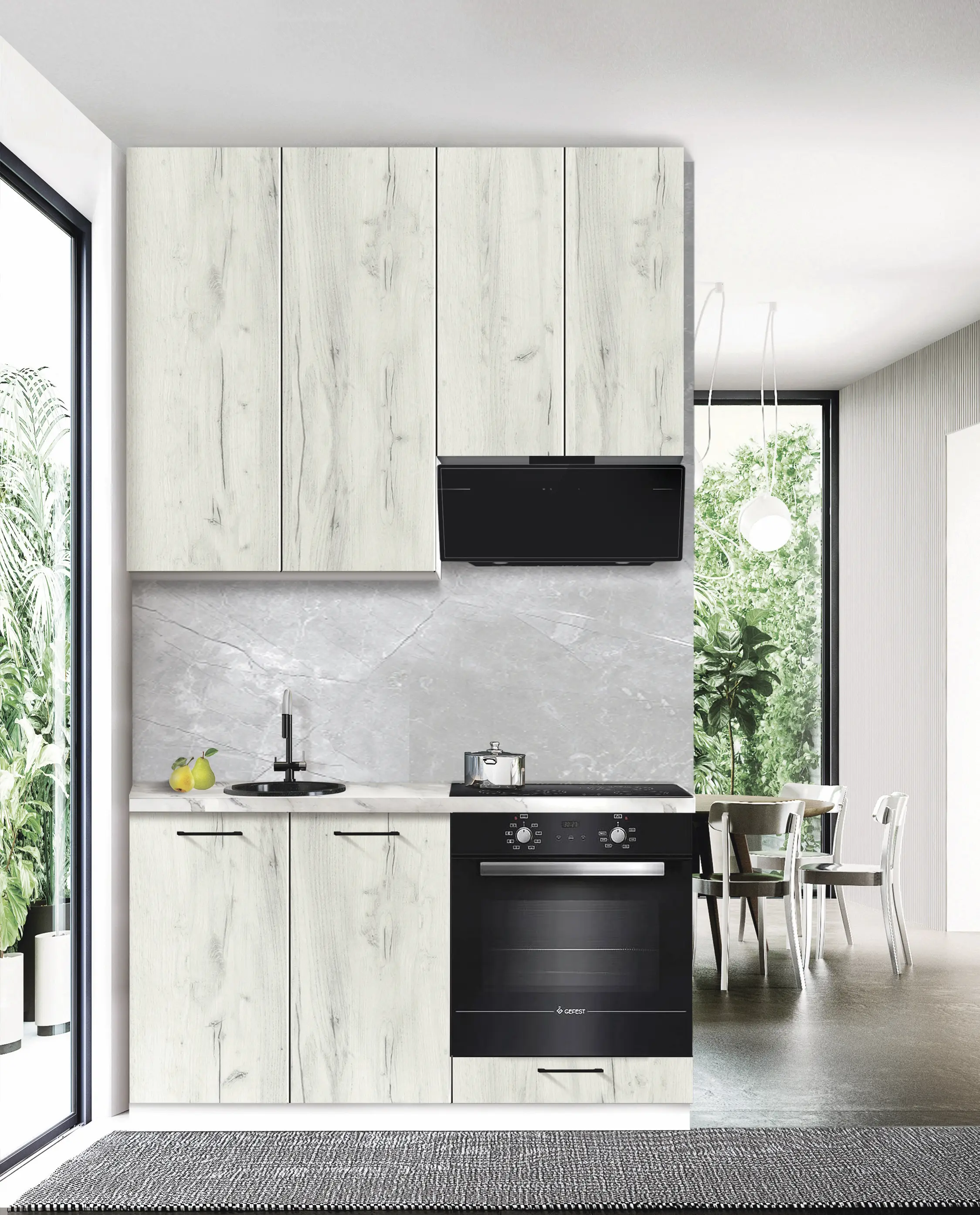 Bucatarie modulara Modern Bono 2 H110 1.4m