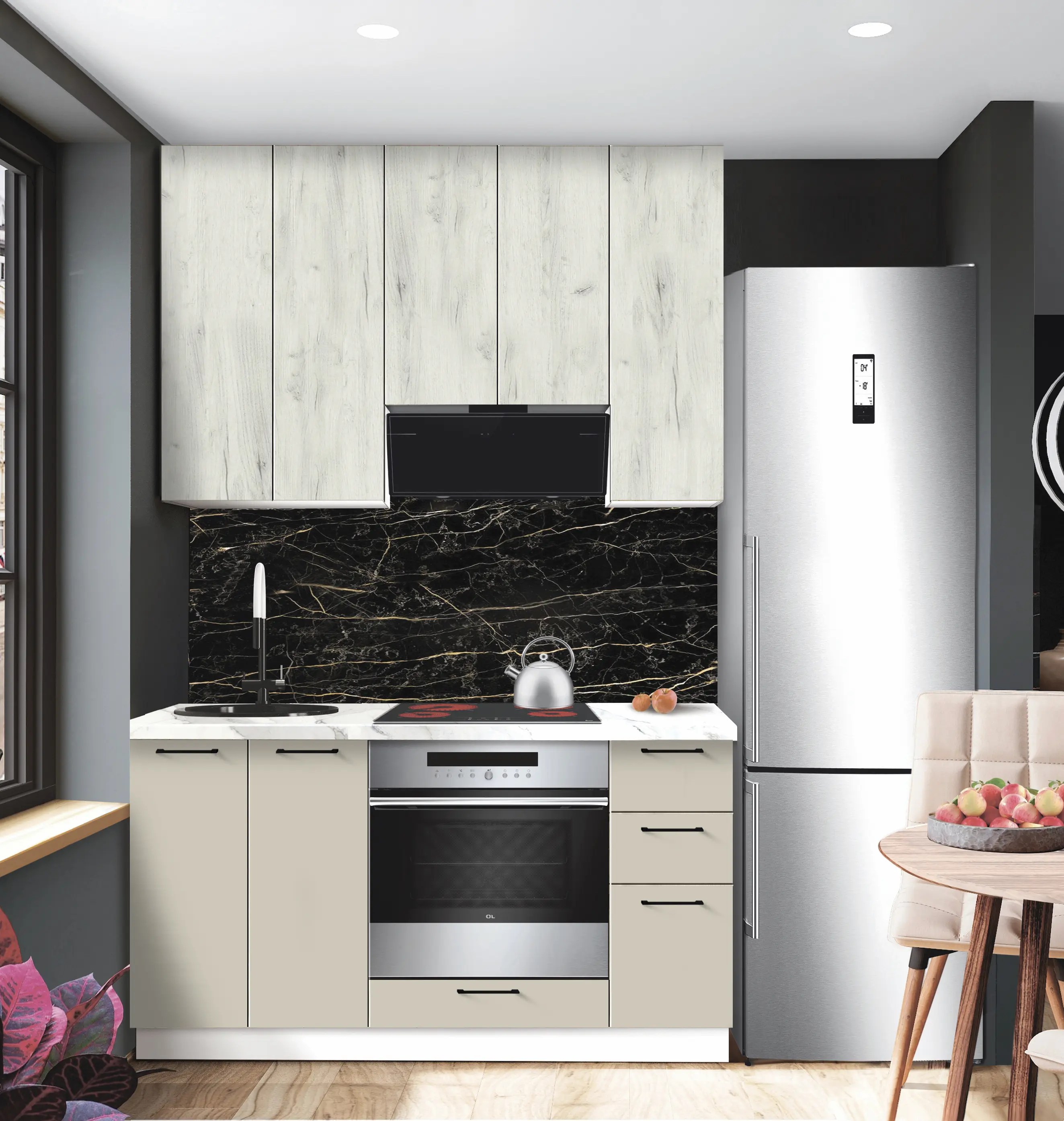 Bucatarie modulara Modern Bono 2 H110 1.5m