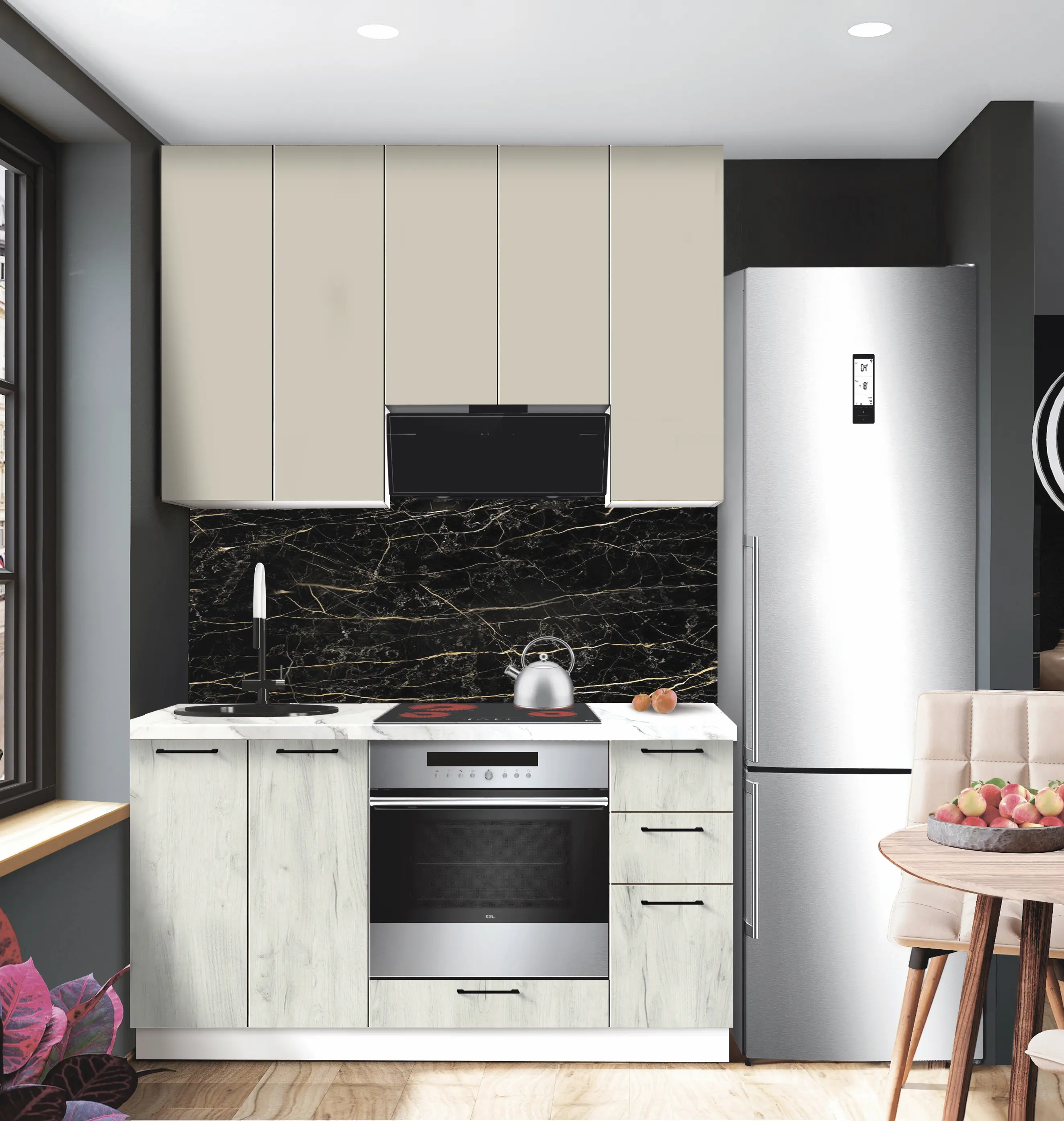 Bucatarie modulara Modern Bono 2 H110 1.5m