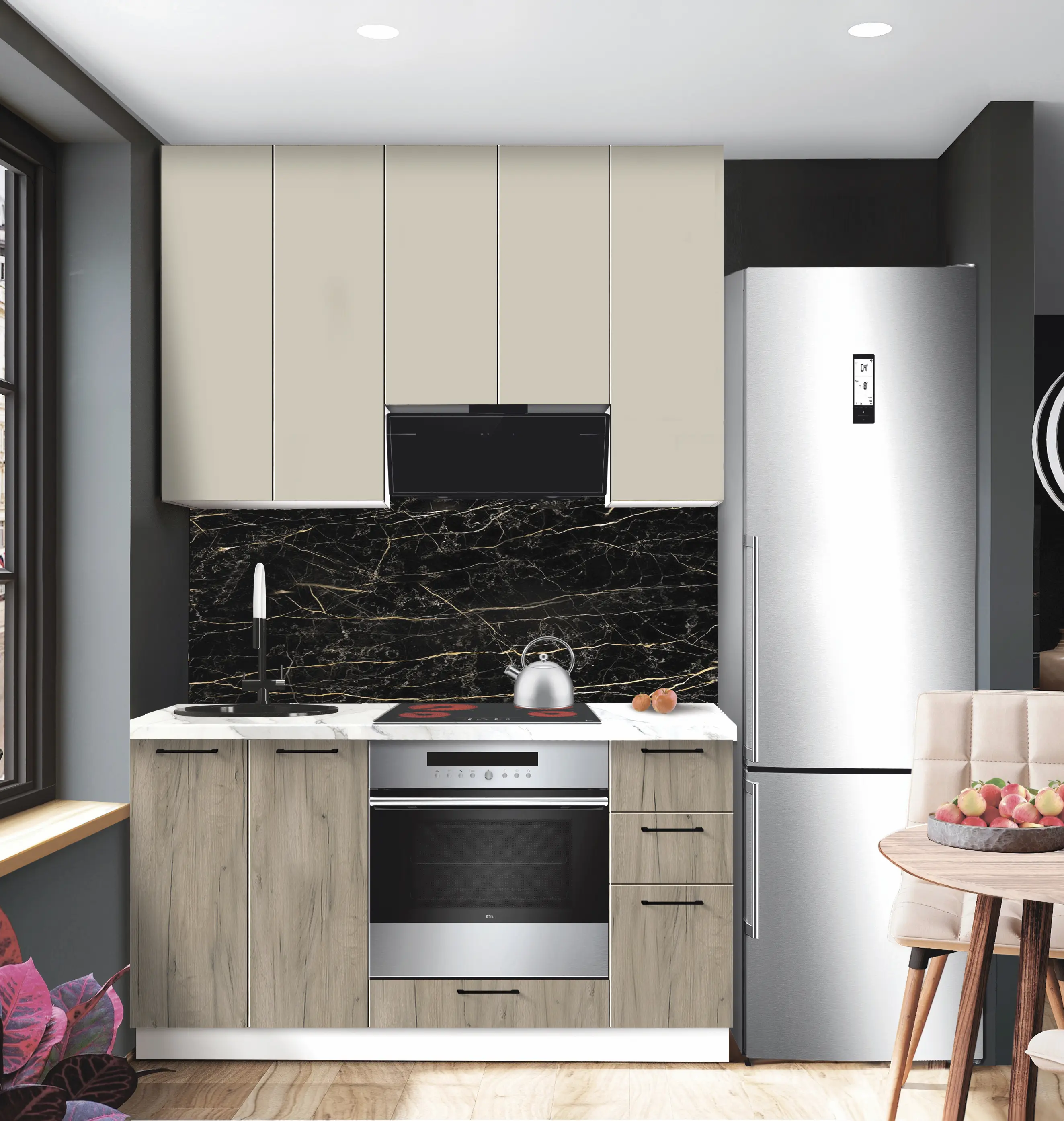 Bucatarie modulara Modern Bono 2 H110 1.5m