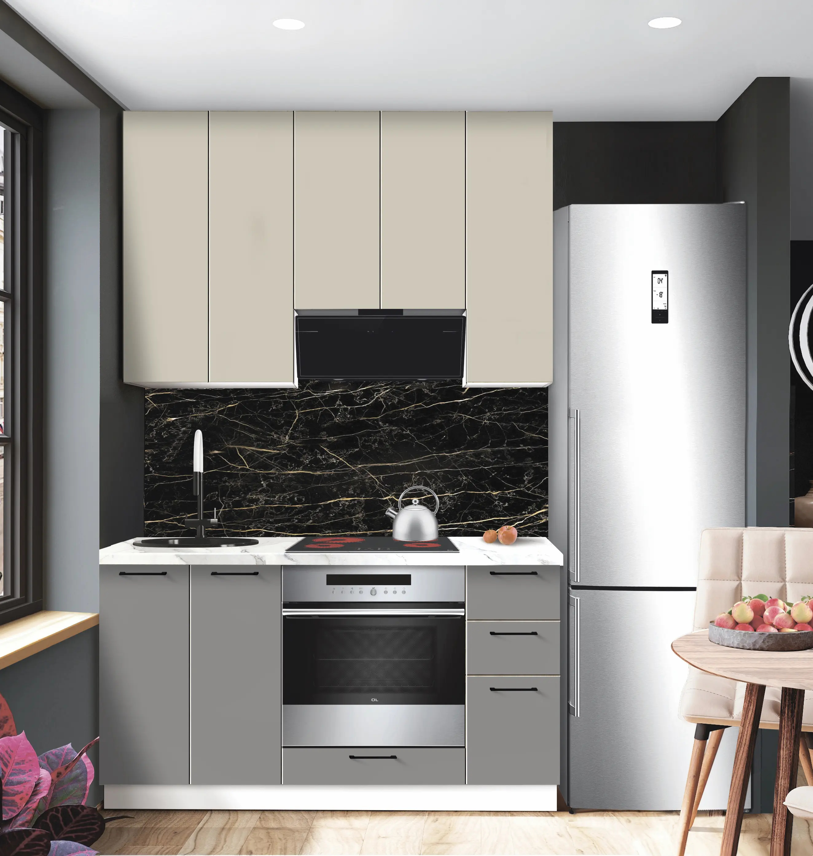 Bucatarie modulara Modern Bono 2 H110 1.5m