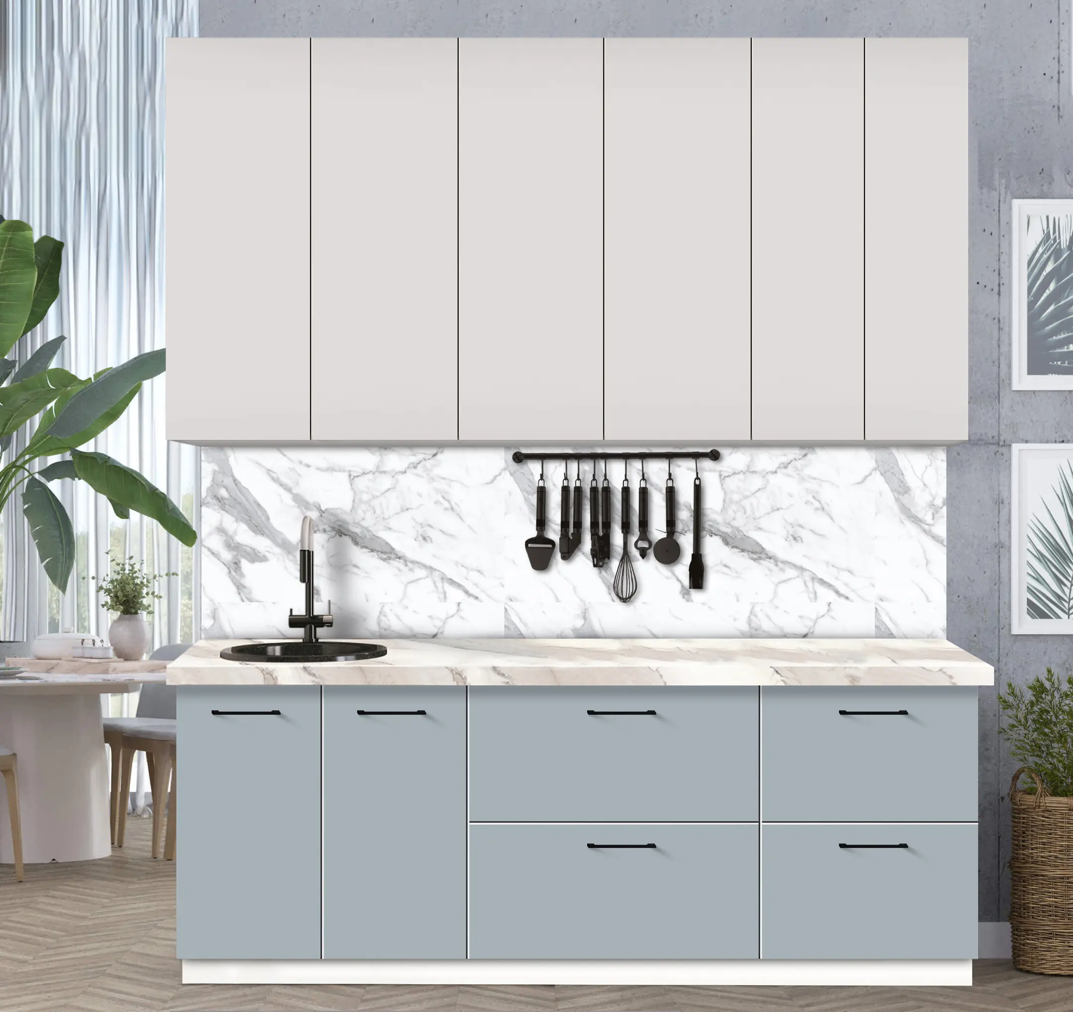 Bucatarie modulara Modern Bono 2 H110 2.2m