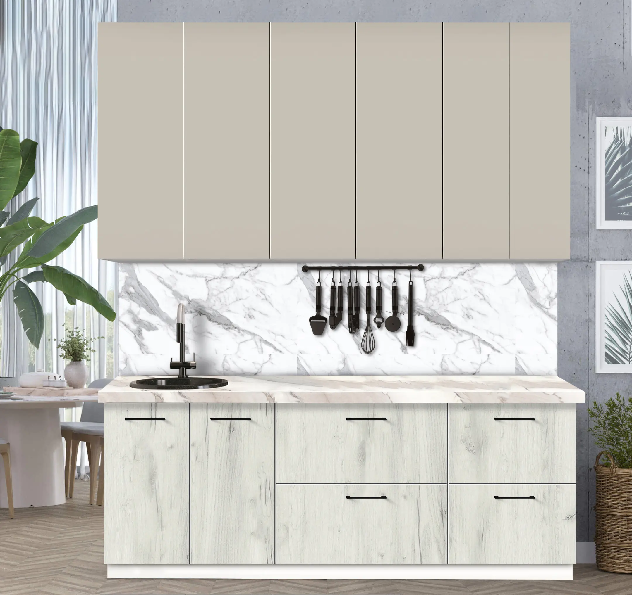 Bucatarie modulara Modern Bono 2 H110 2.2m