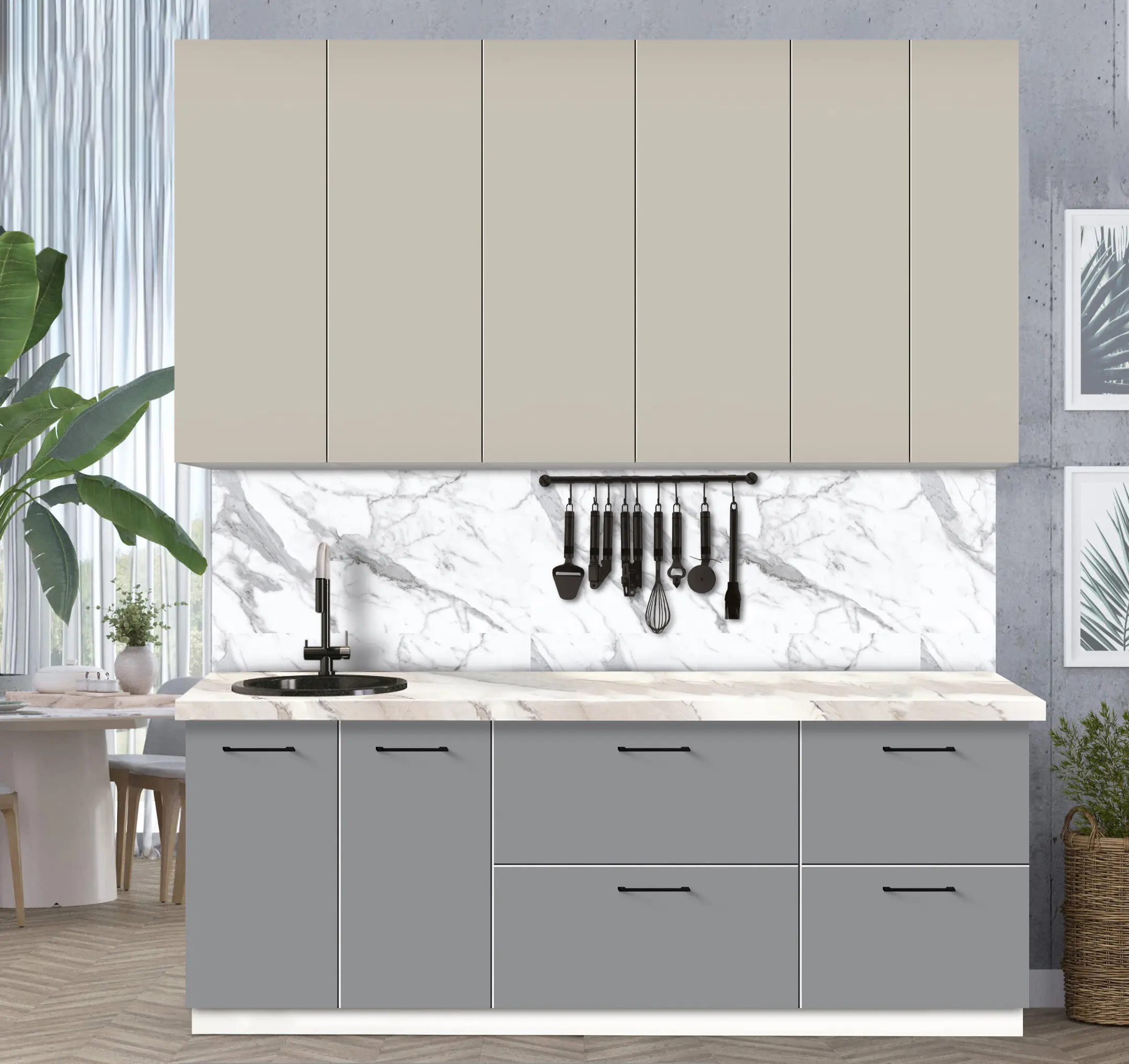 Bucatarie modulara Modern Bono 2 H110 2.2m