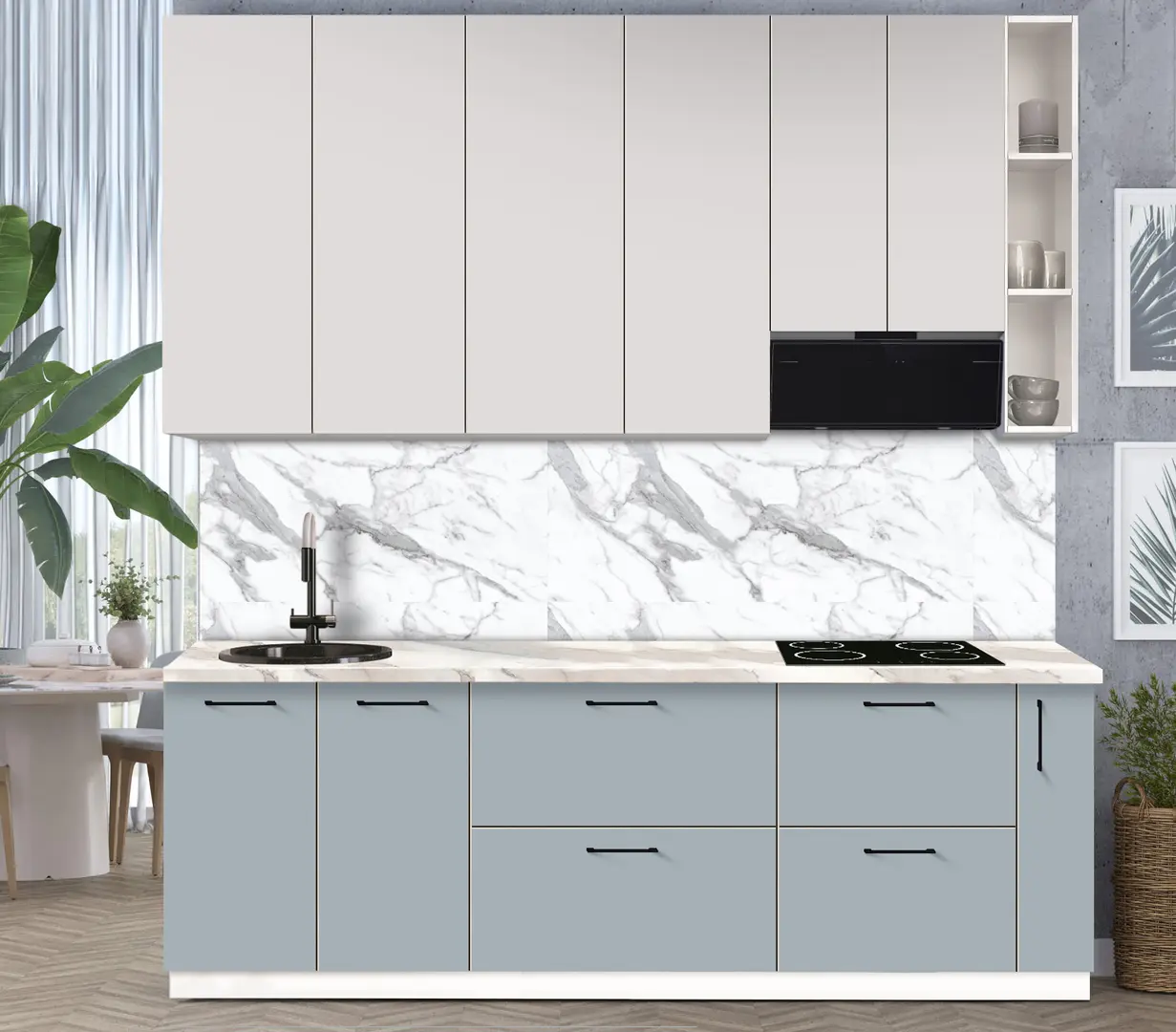 Bucatarie modulara Modern Bono 2 H110 2.4m