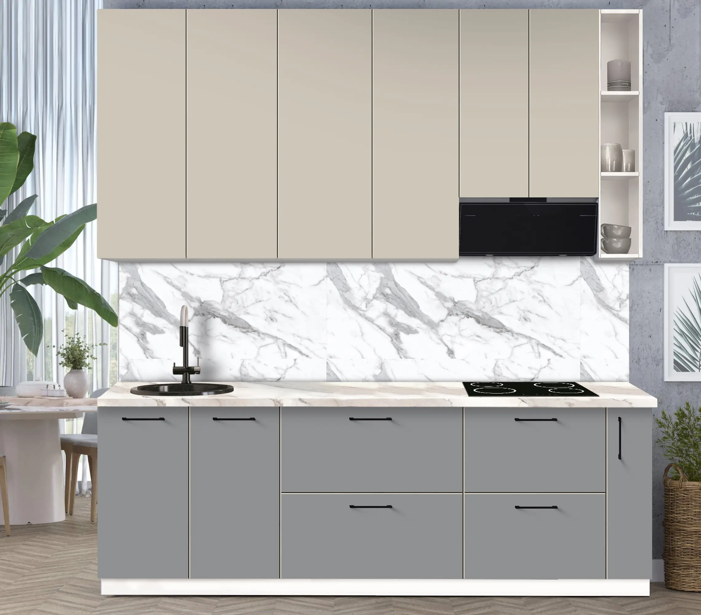 Bucatarie modulara Modern Bono 2 H110 2.4m