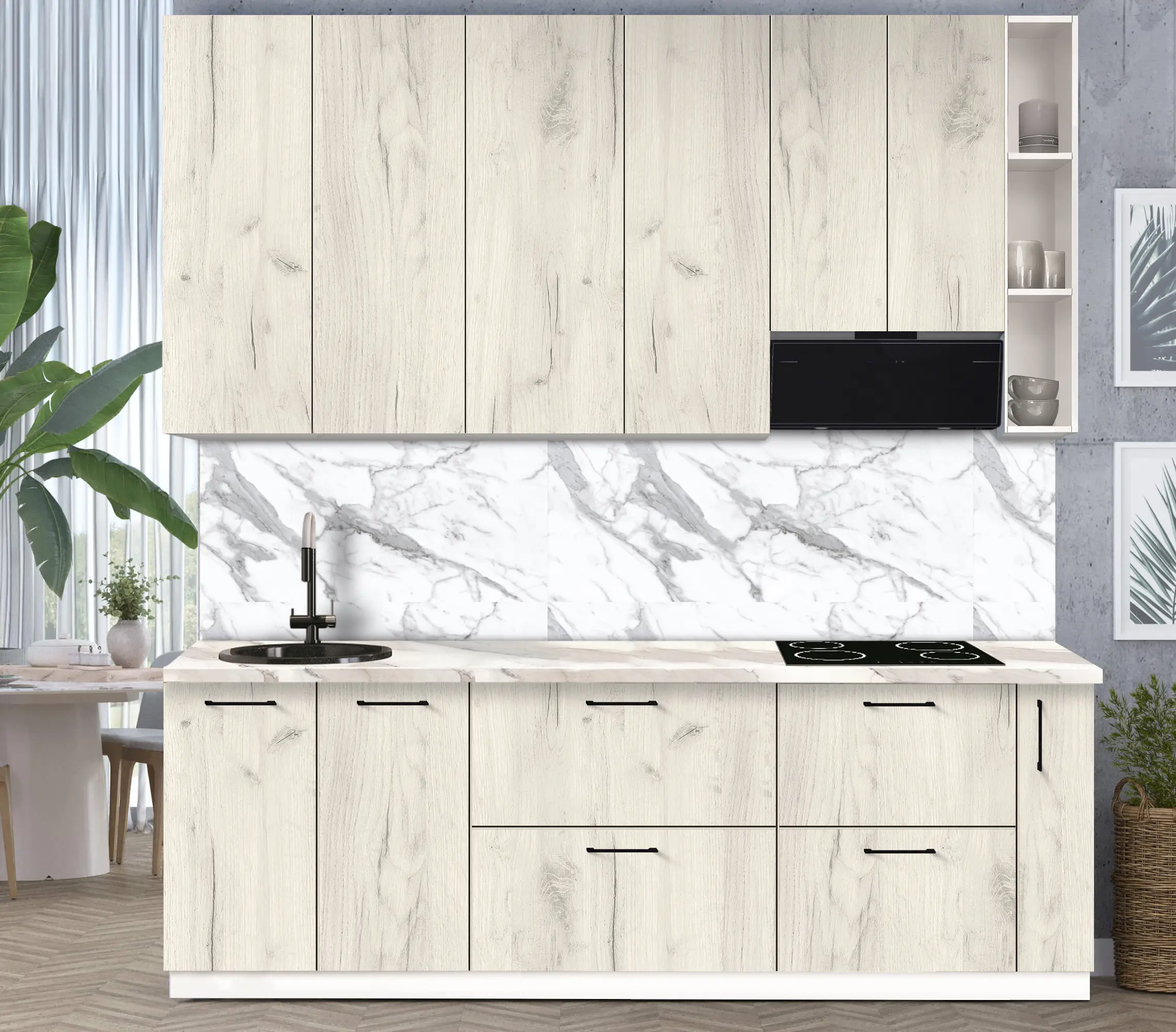 Bucatarie modulara Modern Bono 2 H110 2.4m