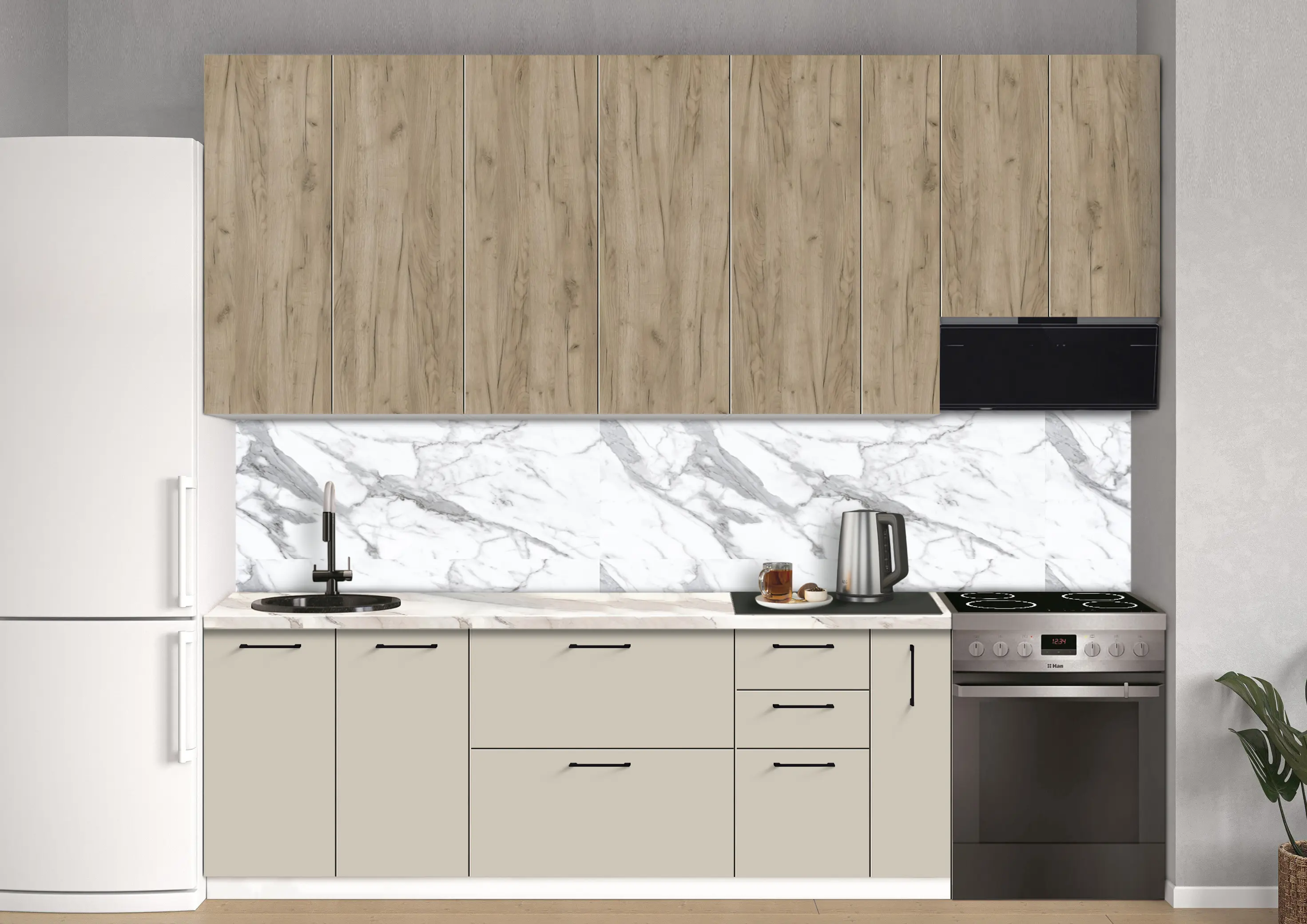 Bucatarie modulara Modern Bono 2 H110 2.8m