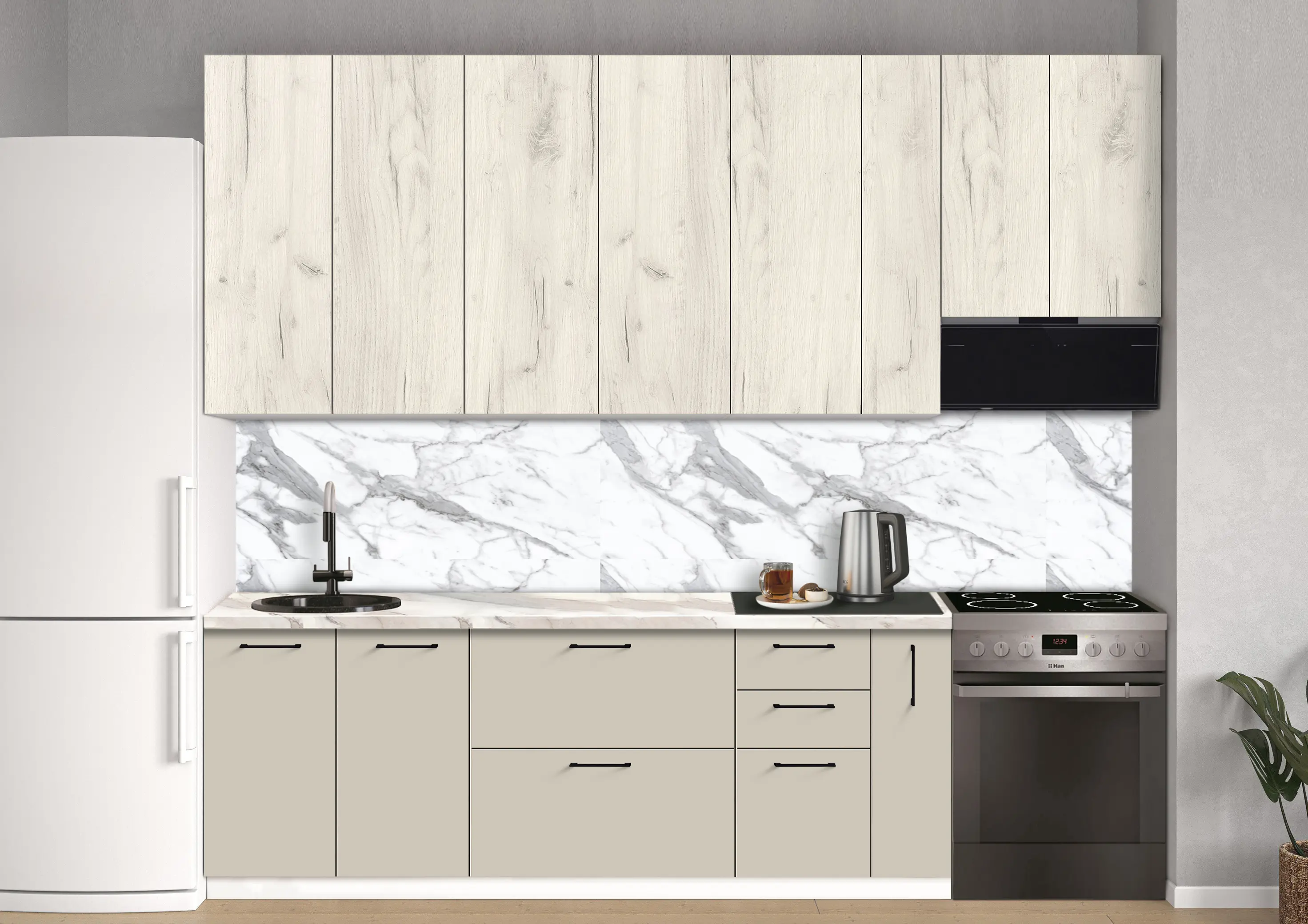 Bucatarie modulara Modern Bono 2 H110 2.8m