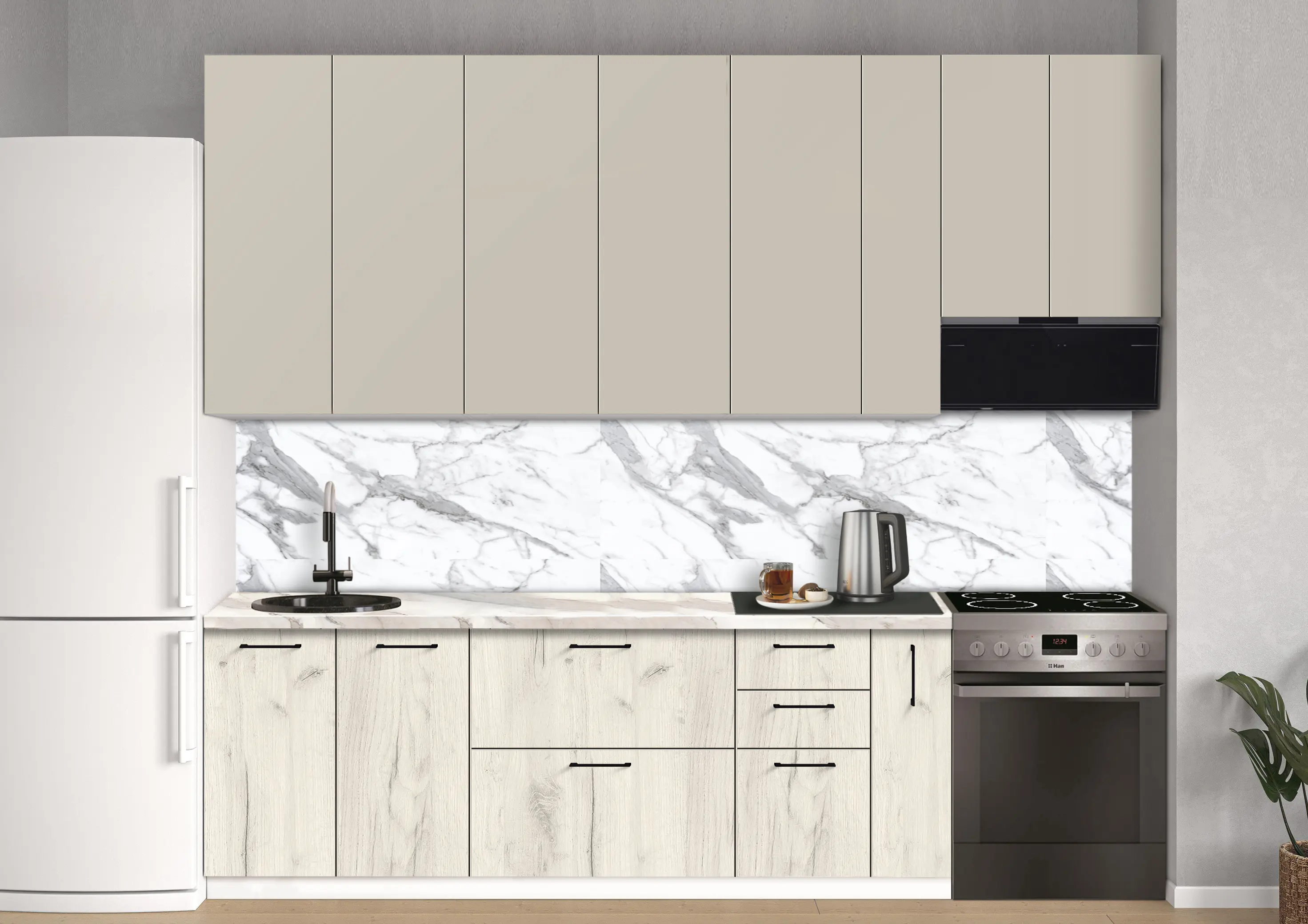 Bucatarie modulara Modern Bono 2 H110 2.8m