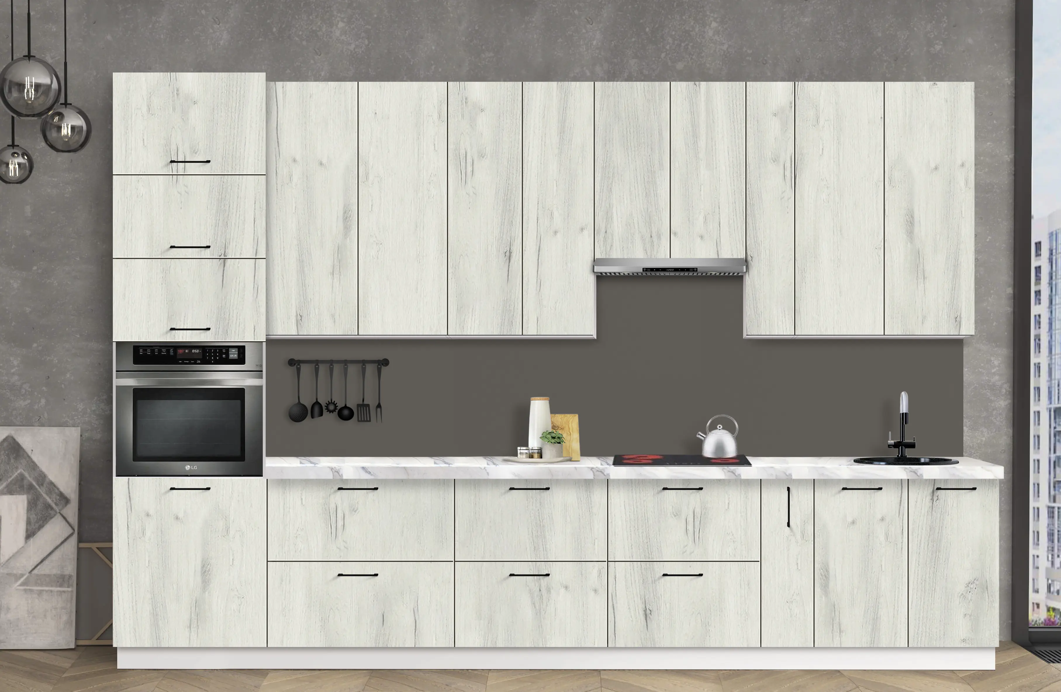 Bucatarie modulara Modern Bono 2 H110 3.6m